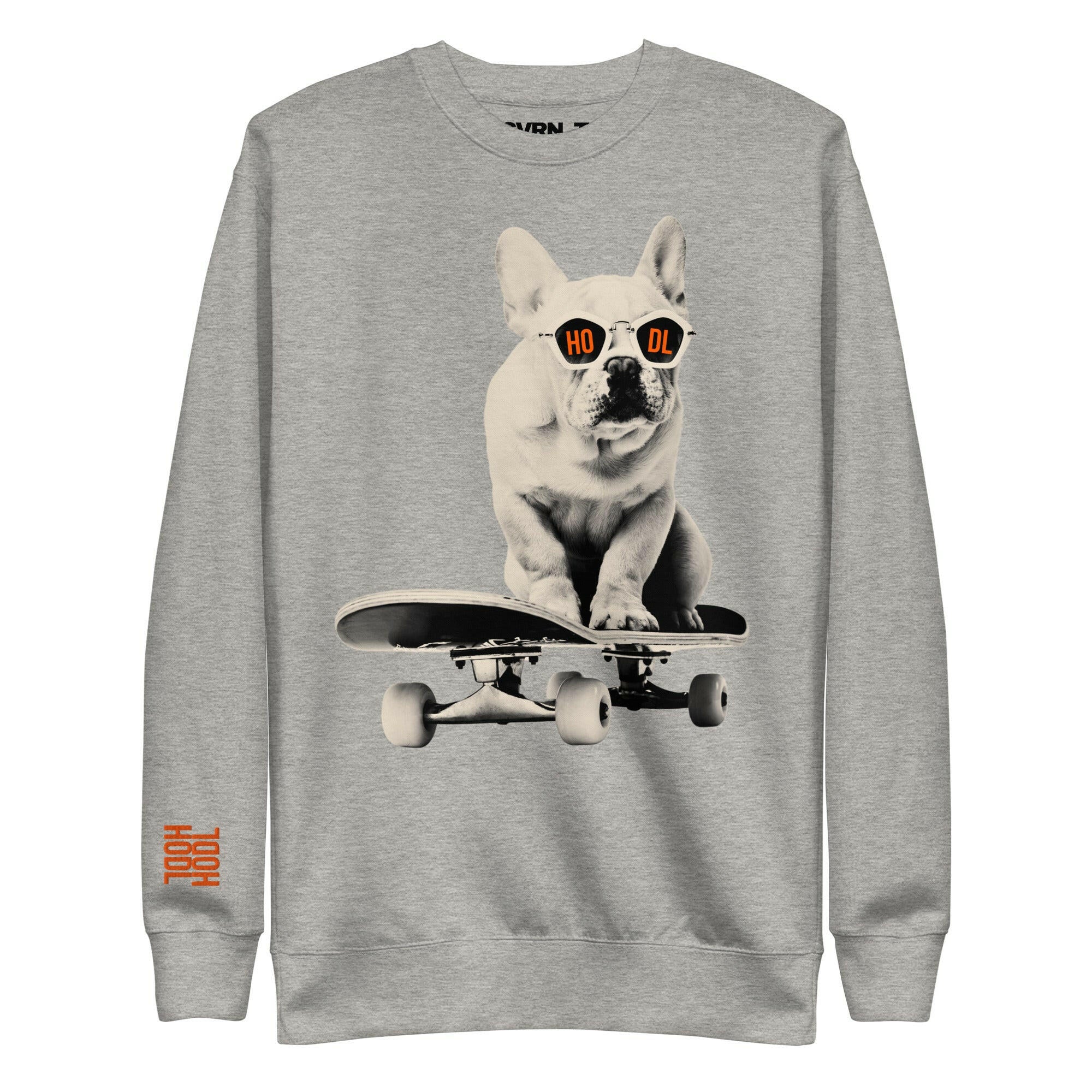 HODL DOG - Frenchie / Bitcoin Sweatshirt - SVRN_T - The Orange Habit