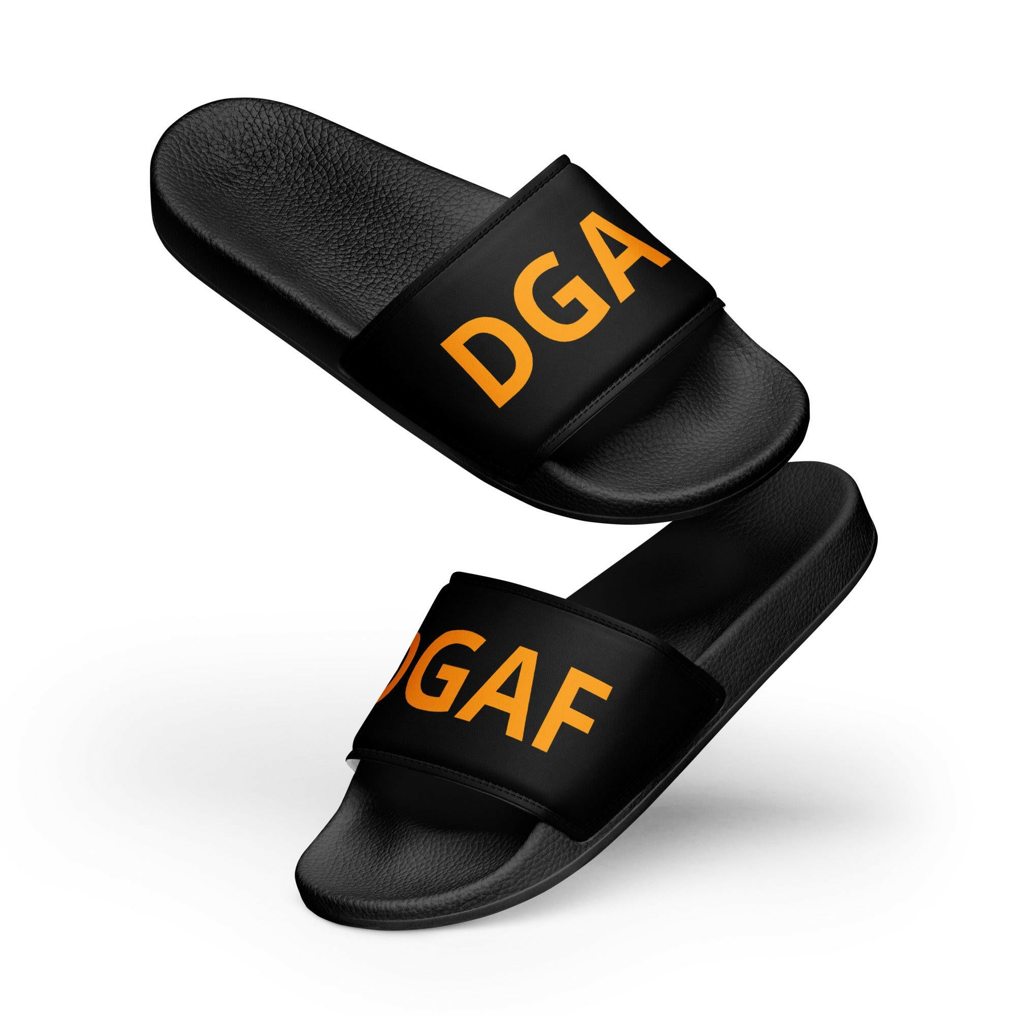 HONEY BADGER / Mens Bitcoin Slides - SVRN_T - The Orange Habit