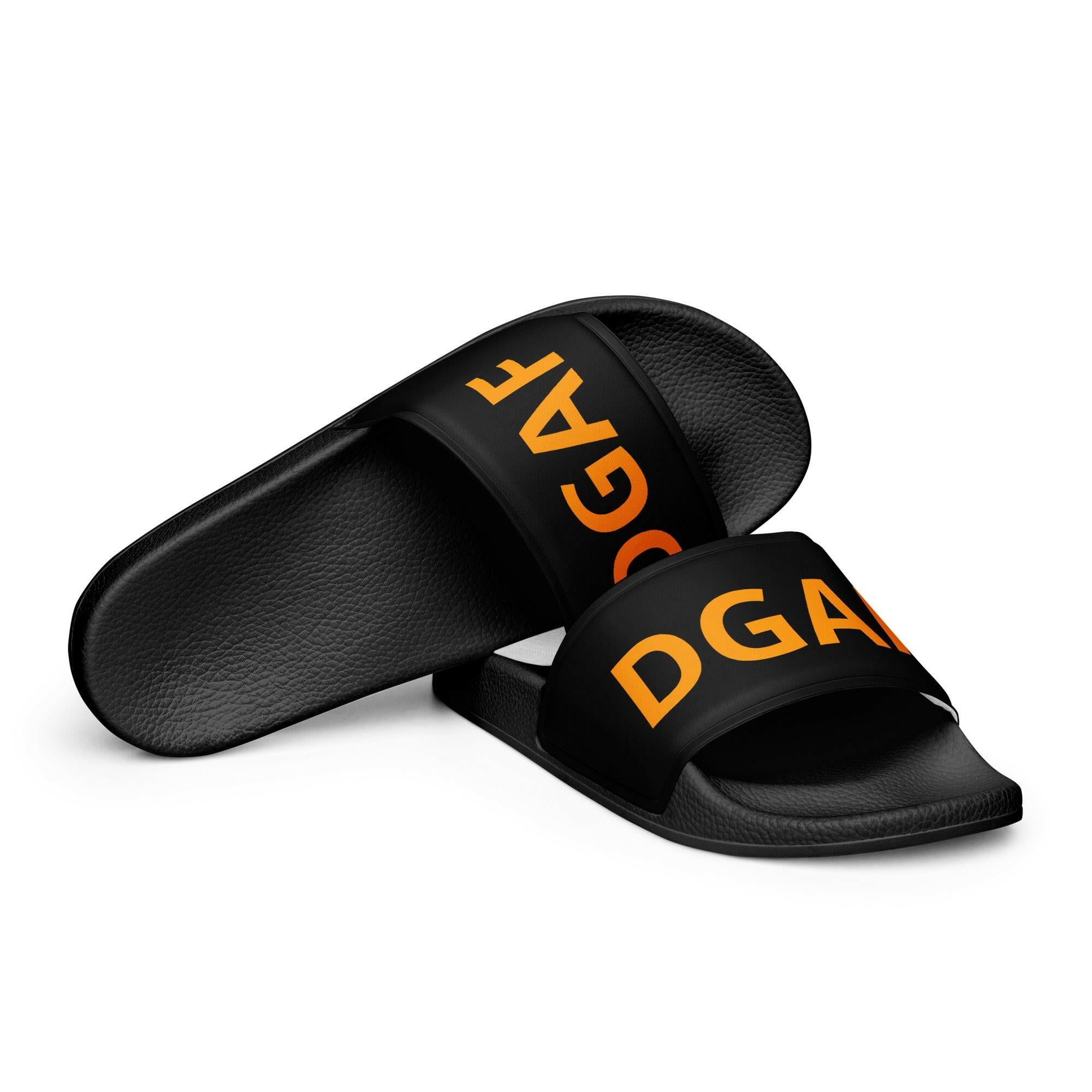 HONEY BADGER / Mens Bitcoin Slides - SVRN_T - The Orange Habit