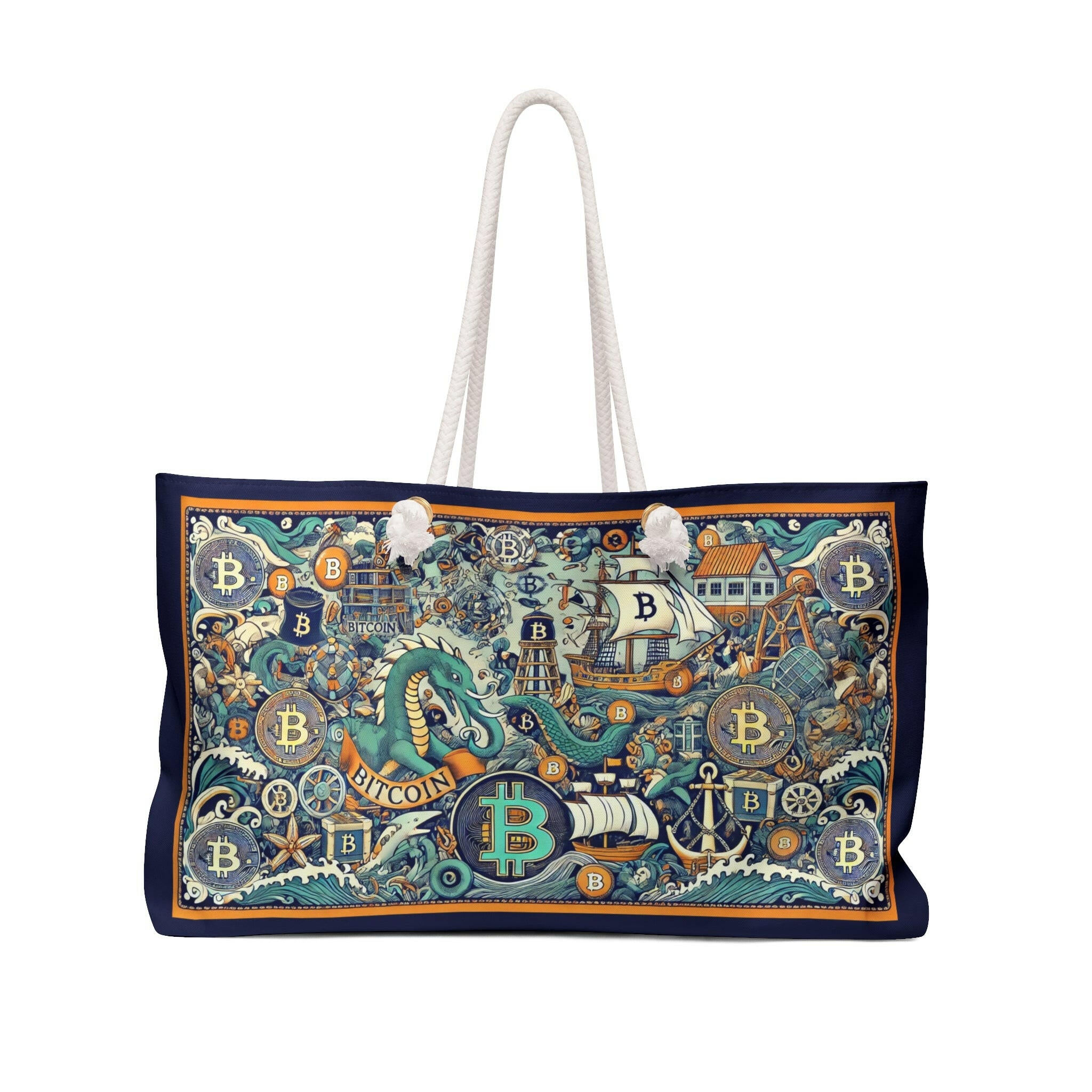 JEKYLL / Bitcoin Weekender Bag - Nikki Nakamoto Bags - The Orange Habit