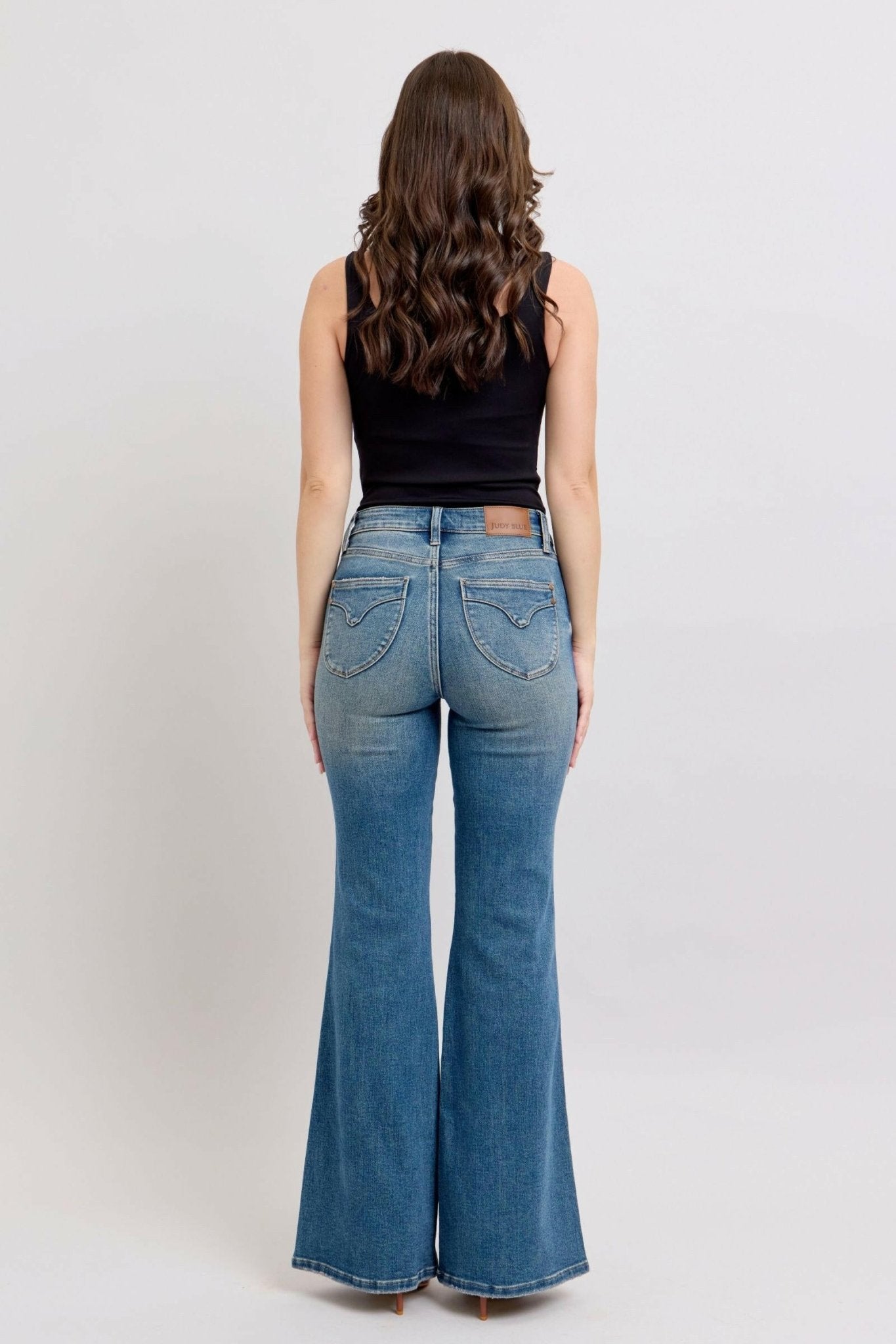 Boutique / Judy Blue MR Tummy Control Vintage Wash Jeans - Judy Blue - The Orange Habit