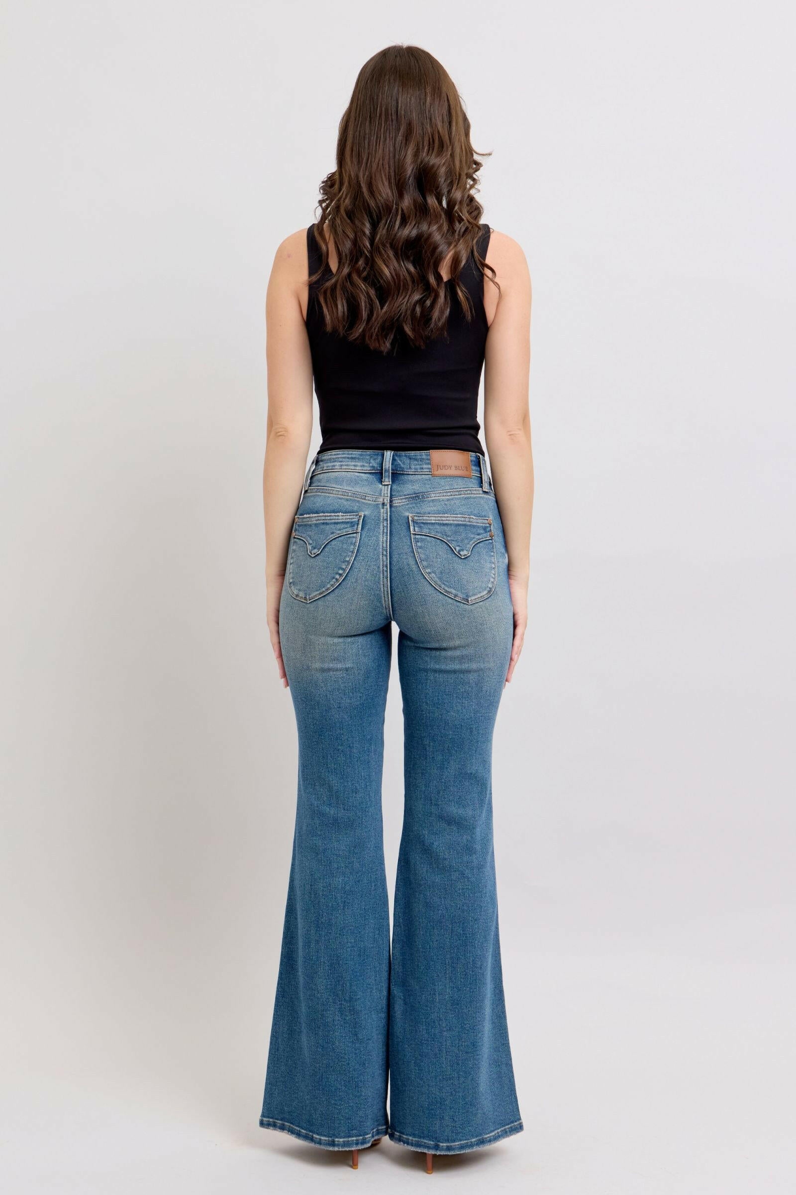 Boutique / Judy Blue MR Tummy Control Vintage Wash Jeans - Judy Blue - The Orange Habit