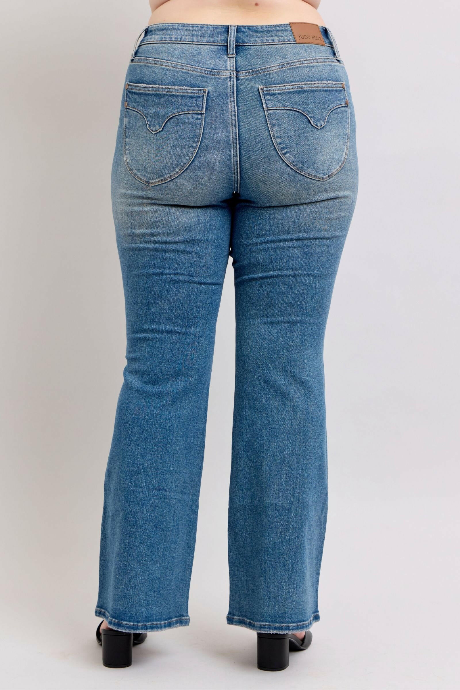 Boutique / Judy Blue MR Tummy Control Vintage Wash Jeans - Judy Blue - The Orange Habit