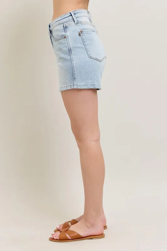 Judy Blue / High Rise Denim Shorts - Judy Blue - The Orange Habit