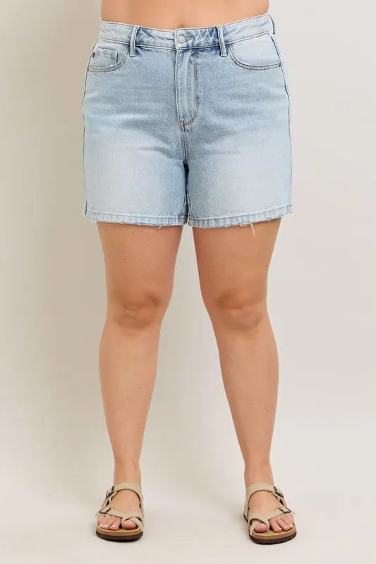 Judy Blue / High Rise Denim Shorts - Judy Blue - The Orange Habit