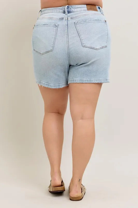 Judy Blue / High Rise Denim Shorts - Judy Blue - The Orange Habit