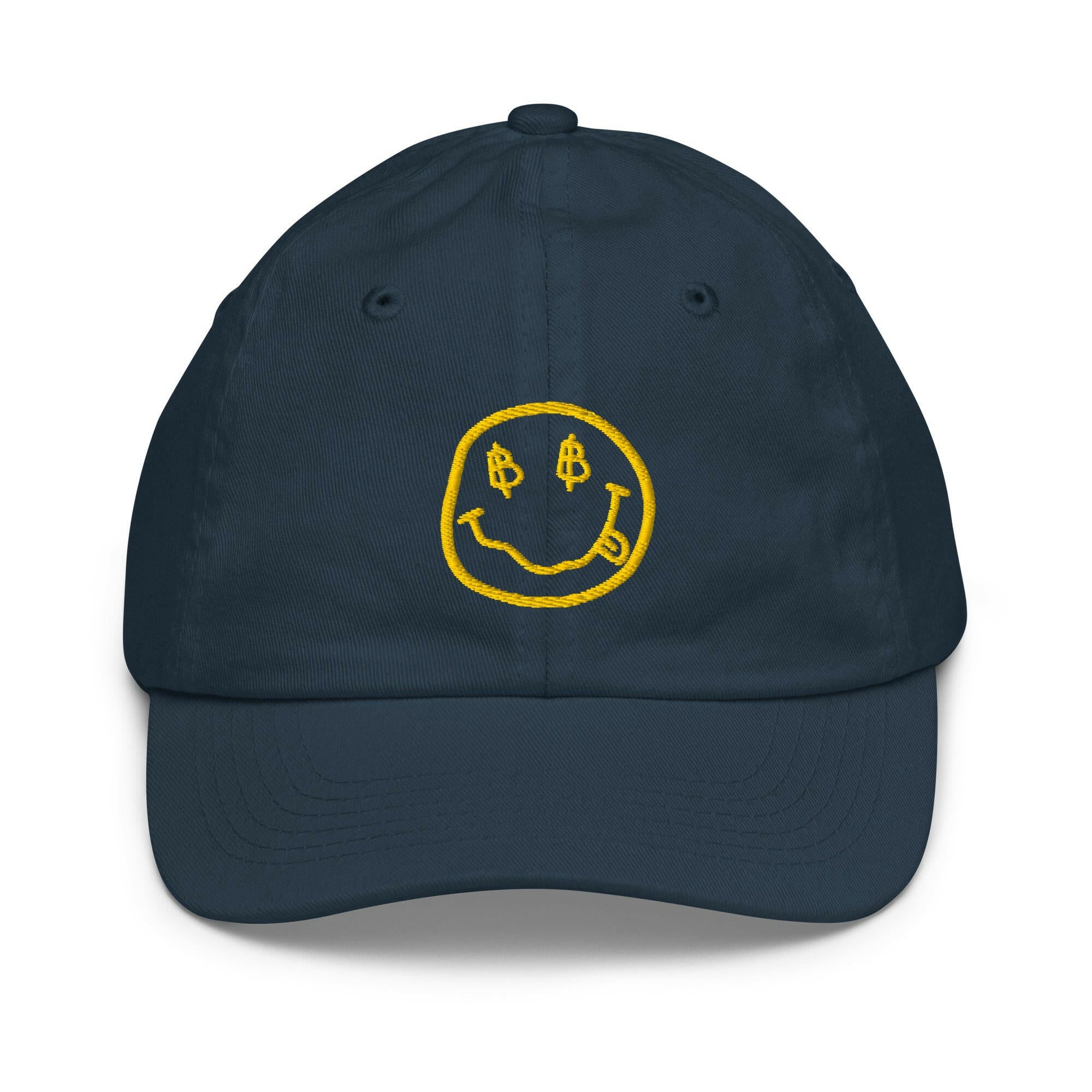 SATOSHI SMILES / Kids' Bitcoin Hat - Lil'B Hats - The Orange Habit