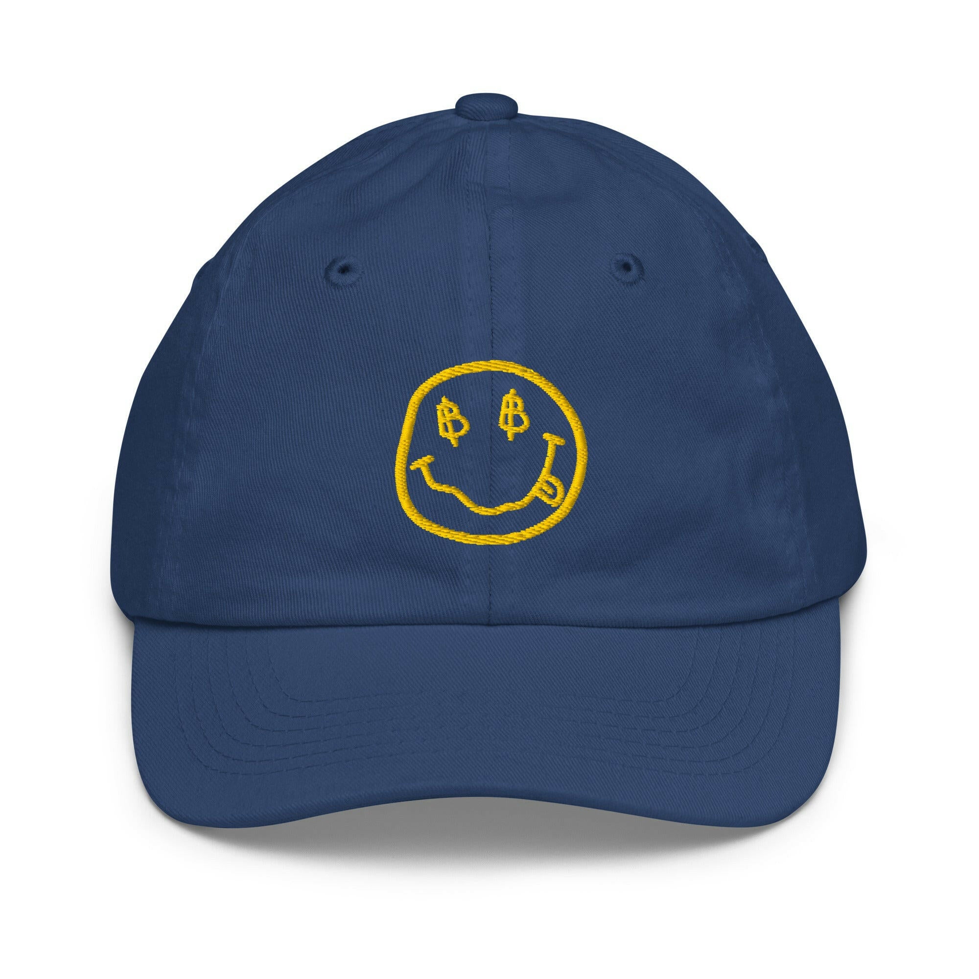 SATOSHI SMILES / Kids' Bitcoin Hat - Lil'B Hats - The Orange Habit