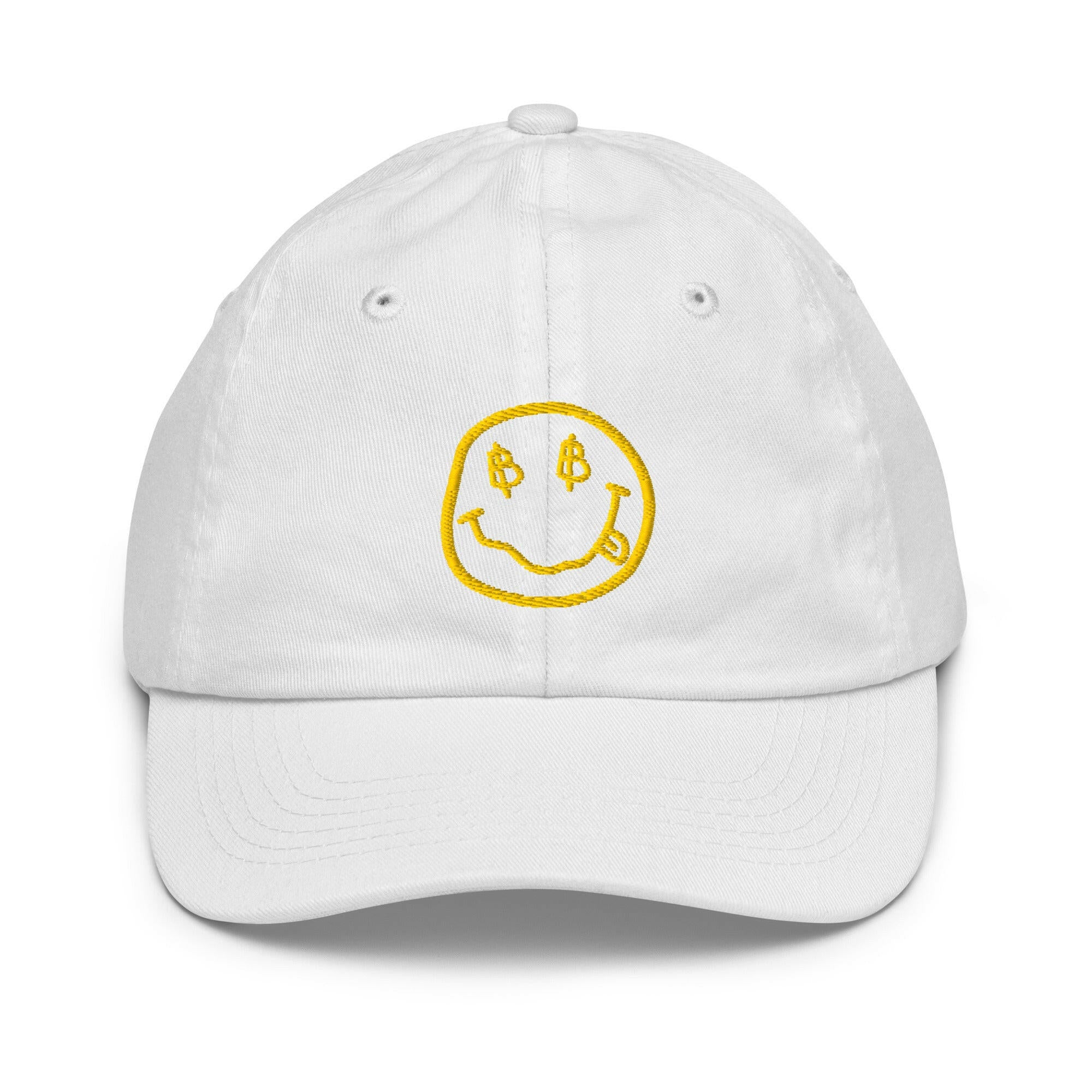 SATOSHI SMILES / Kids' Bitcoin Hat - Lil'B Hats - The Orange Habit