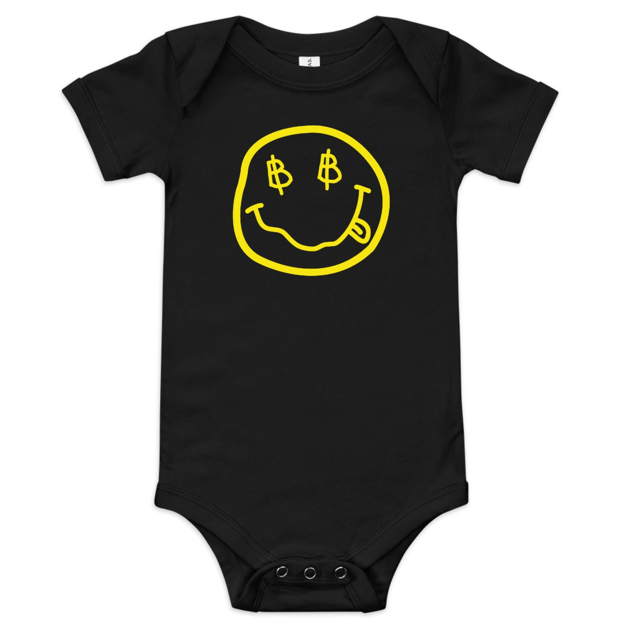 SATOSHI Smiles / Onesie  The Orange Habit | Bitcoin Clothing & Apparel.