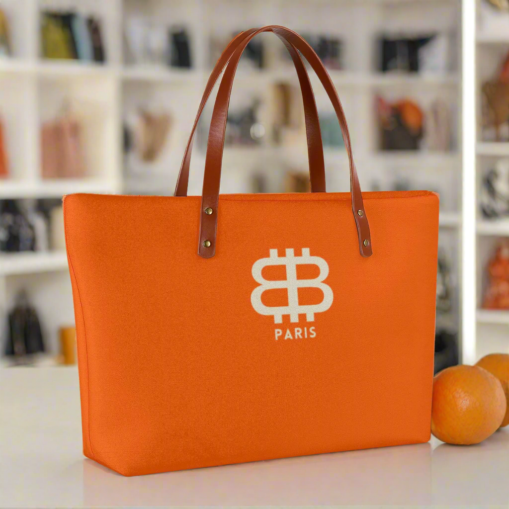 Bitcoin Paris / Scuba Tote  The Orange Habit | Bitcoin Clothing & Apparel.