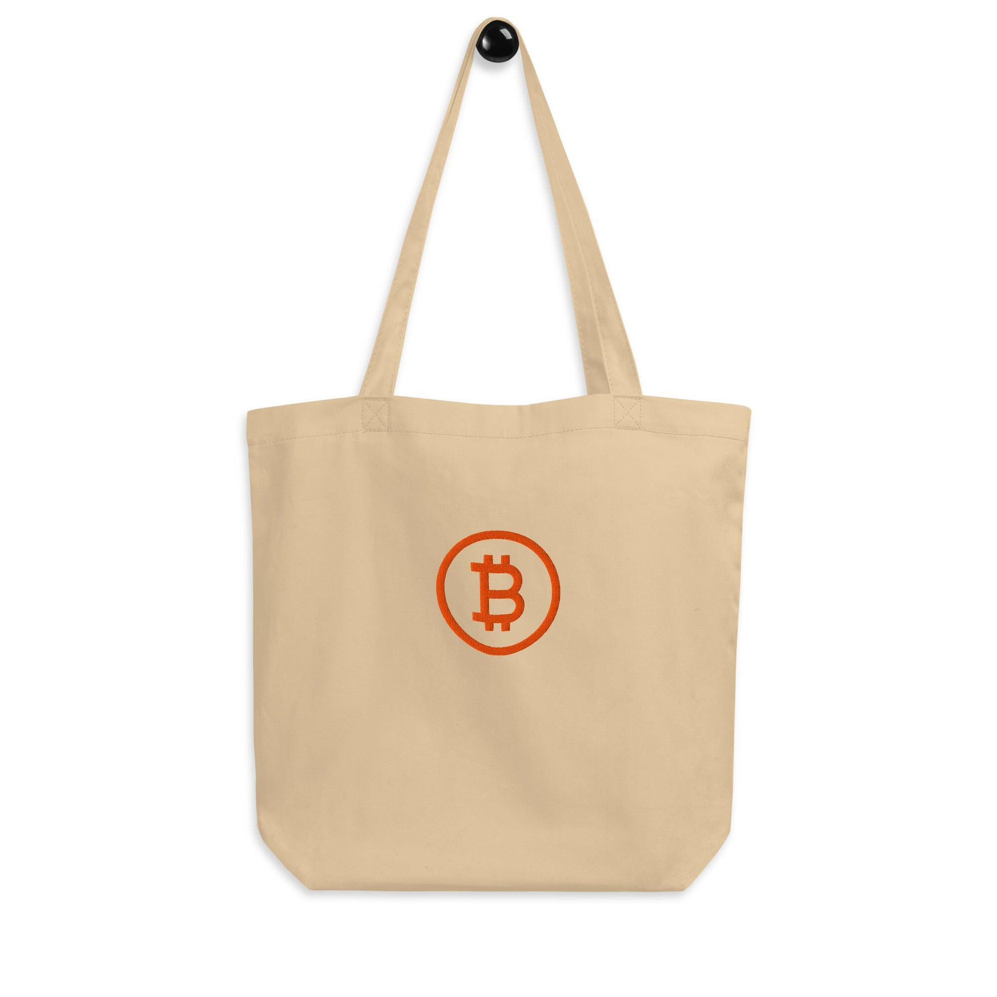 Branded / Organic Cotton Embroidered Tote Bag  The Orange Habit | Bitcoin Clothing & Apparel.