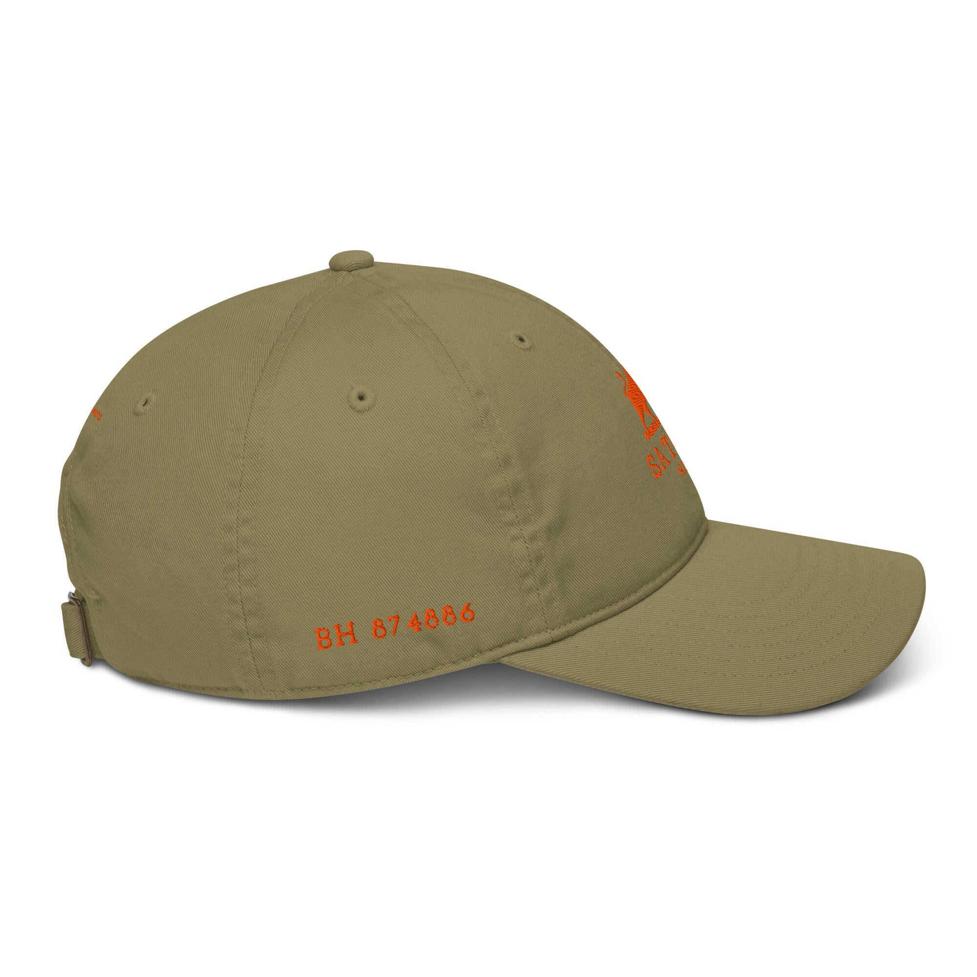 SATOSHI HODLr / Organic Bitcoin Dad Hat - Nikki Nakamoto Hats - The Orange Habit