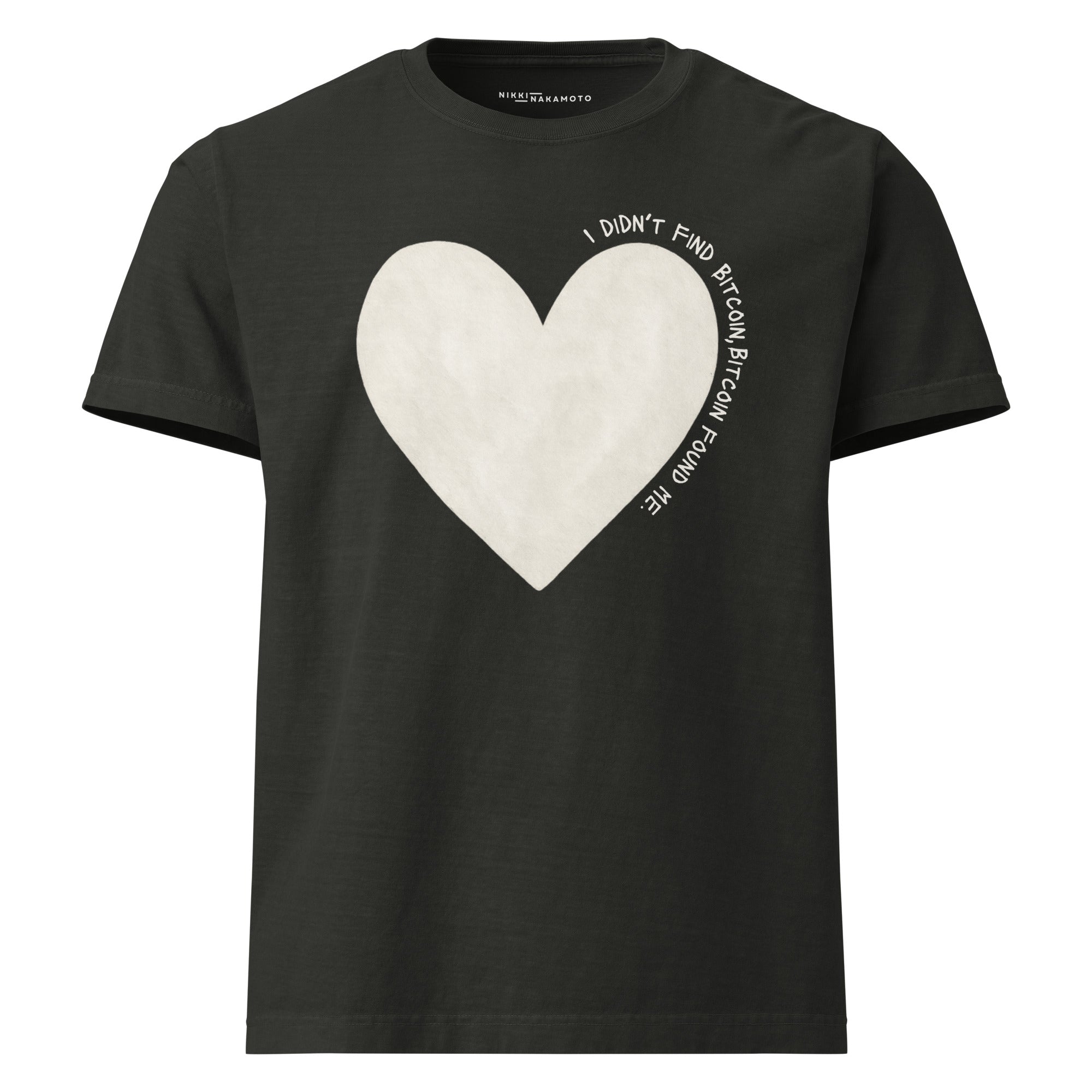 Bitcoin Found Me / Oversized Bitcoin T-Shirt - Nikki Nakamoto - The Orange Habit