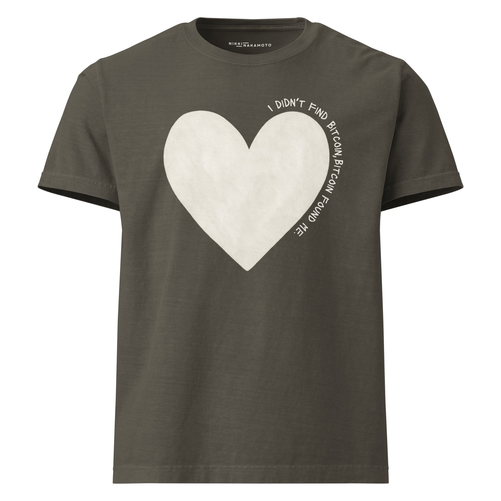 Bitcoin Found Me / Oversized Bitcoin T-Shirt - Nikki Nakamoto - The Orange Habit