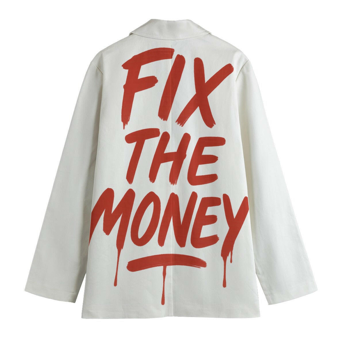 Fix The Money / Womens Cotton Blazer  The Orange Habit | Bitcoin Clothing & Apparel.