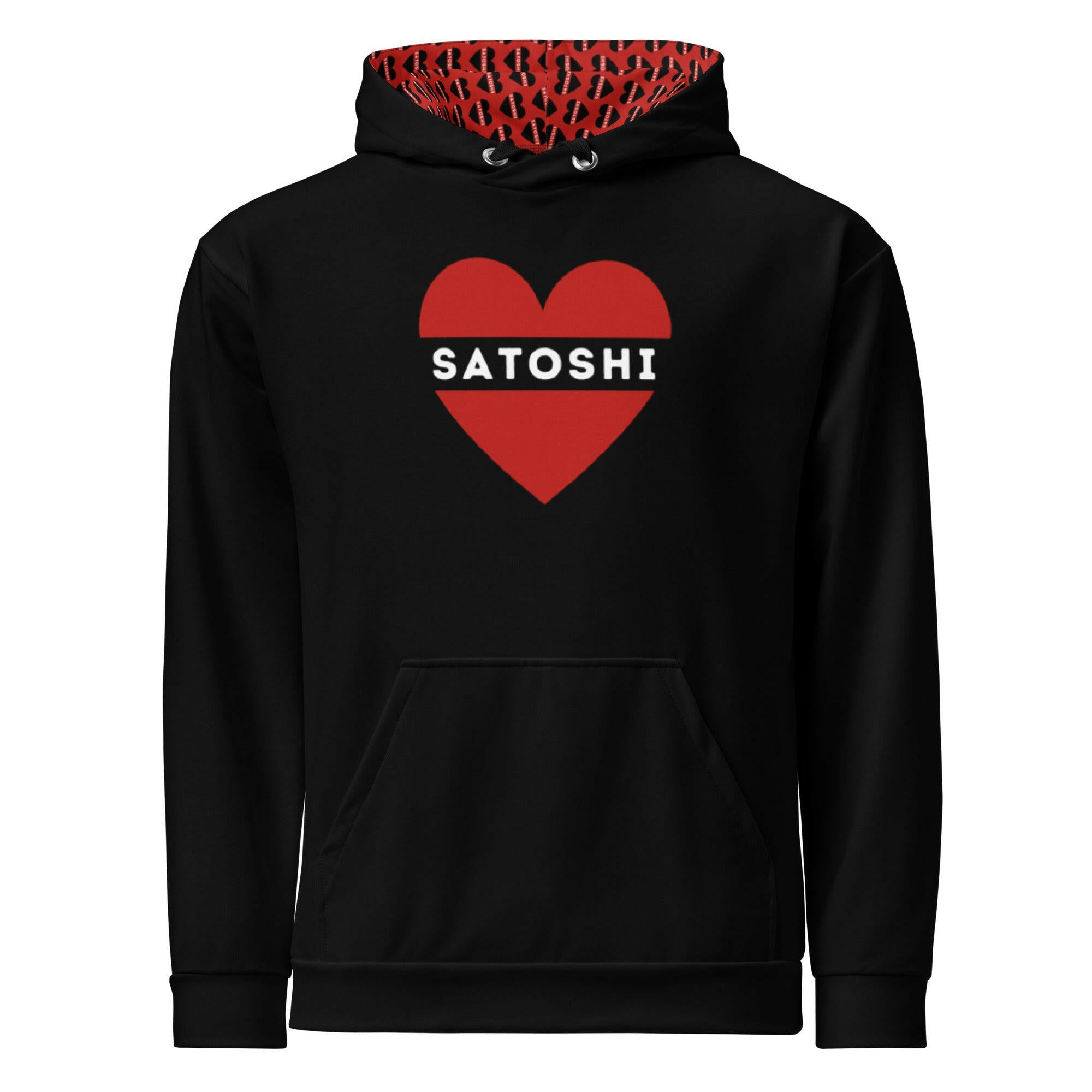 I HEART SATOSHI / Premium Hoodie  The Orange Habit | Bitcoin Clothing & Apparel.