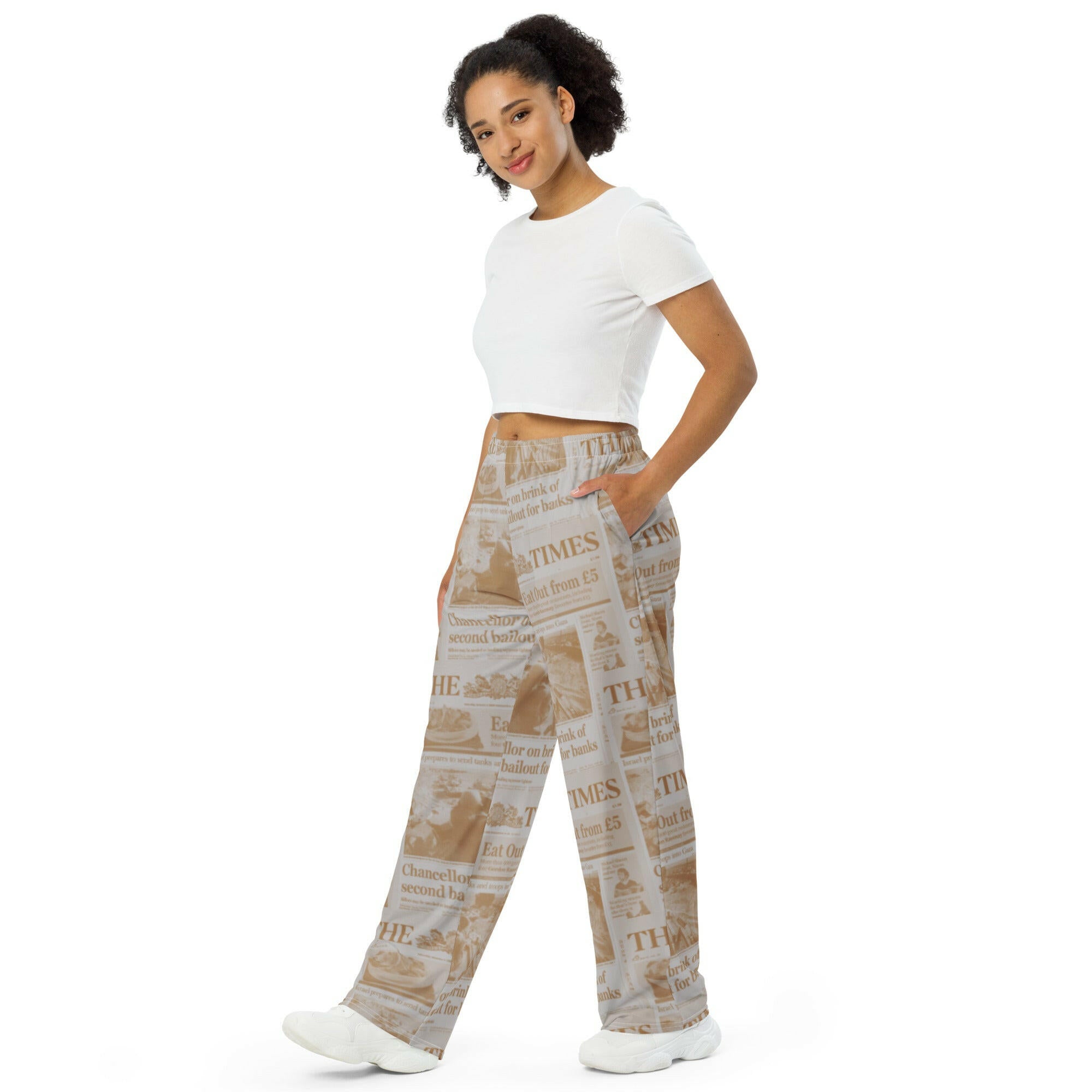 Nakamoto / Wide-Leg Bitcoin Pants - Nikki Nakamoto - The Orange Habit