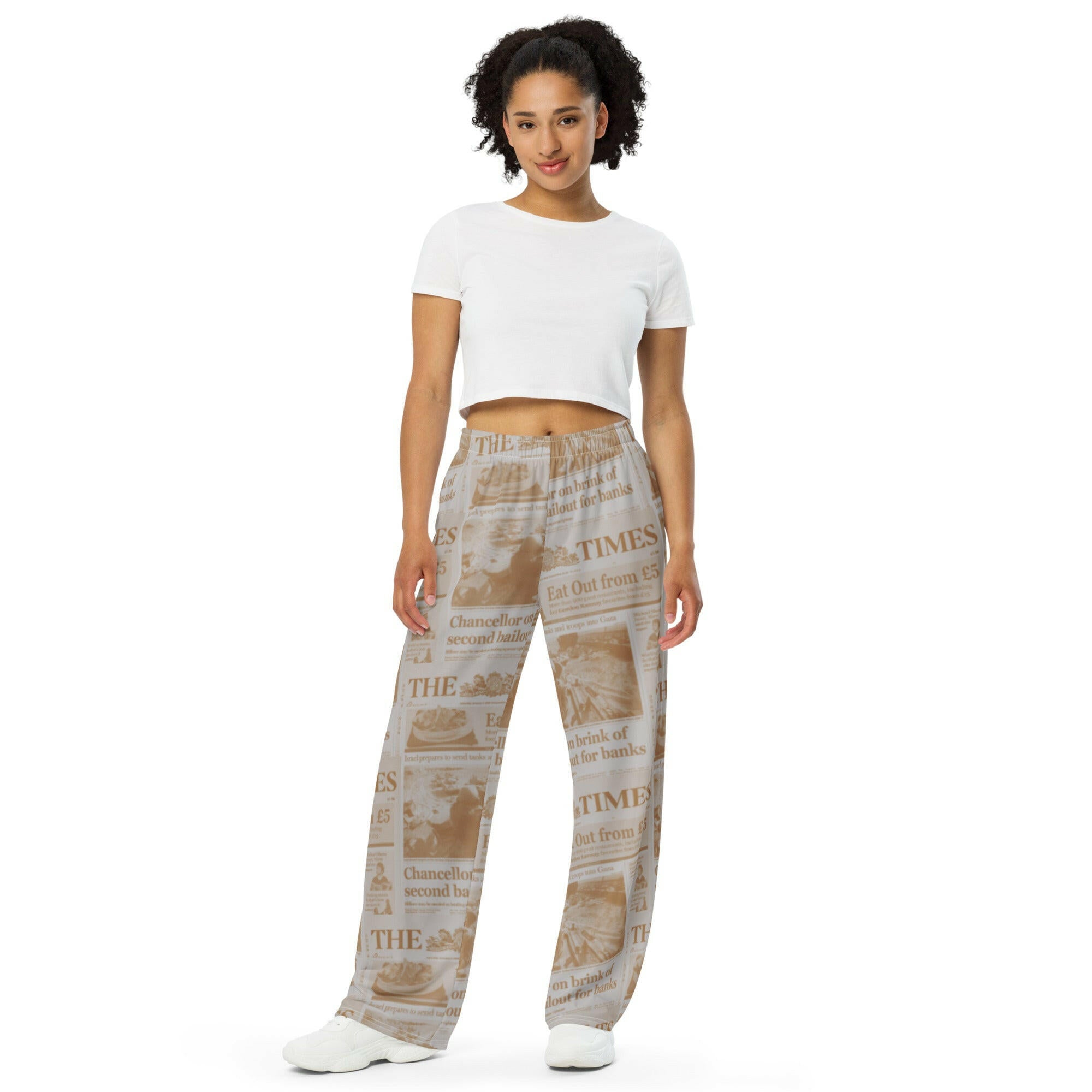 Nakamoto / Wide-Leg Bitcoin Pants - Nikki Nakamoto - The Orange Habit