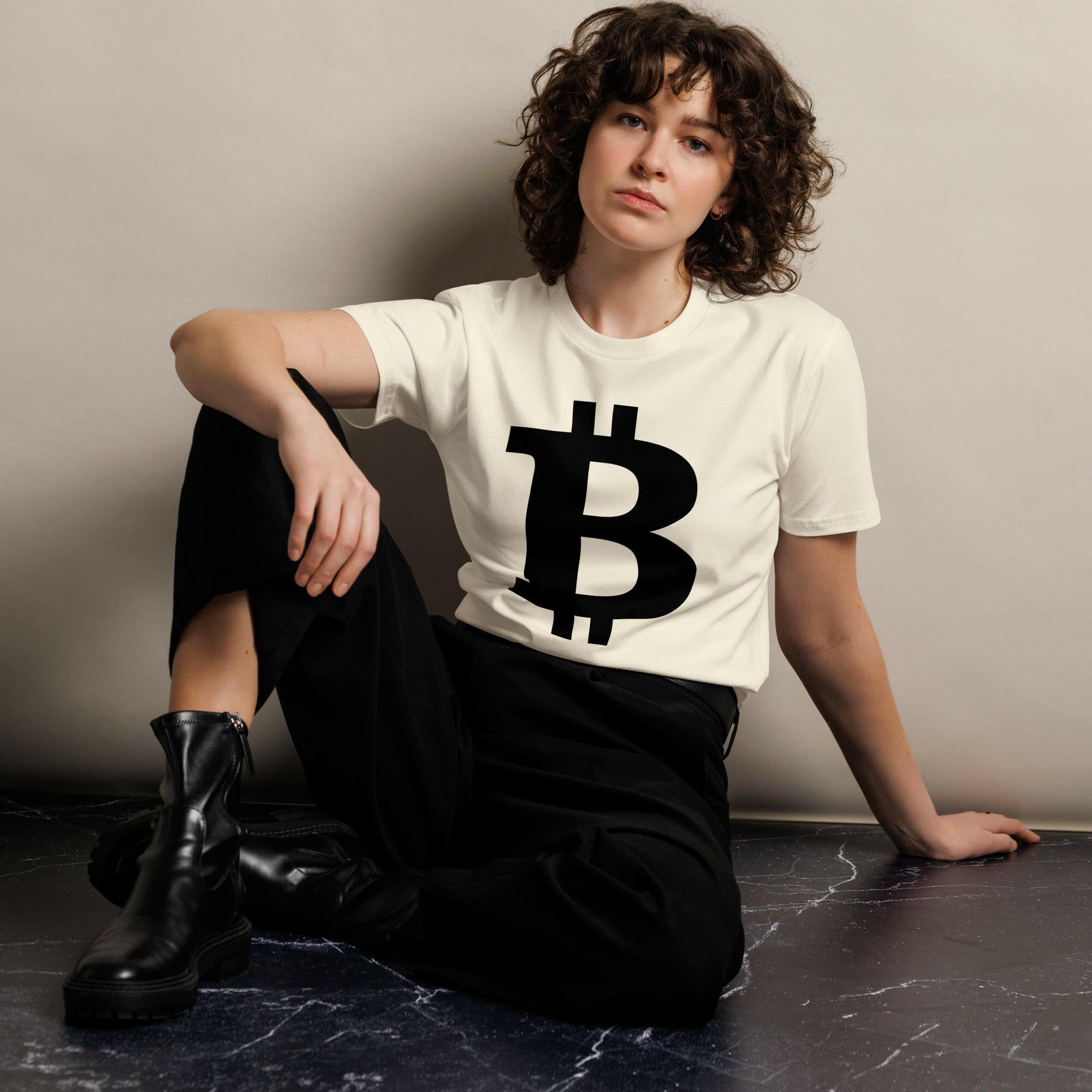 THE B / Premium T-shirt  The Orange Habit | Bitcoin Clothing & Apparel.