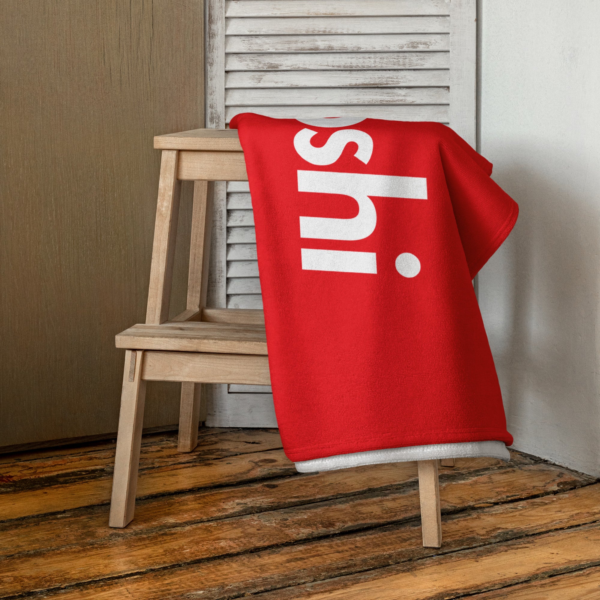 SATOSHI / Bitcoin Towel - Orange Habit Home - The Orange Habit
