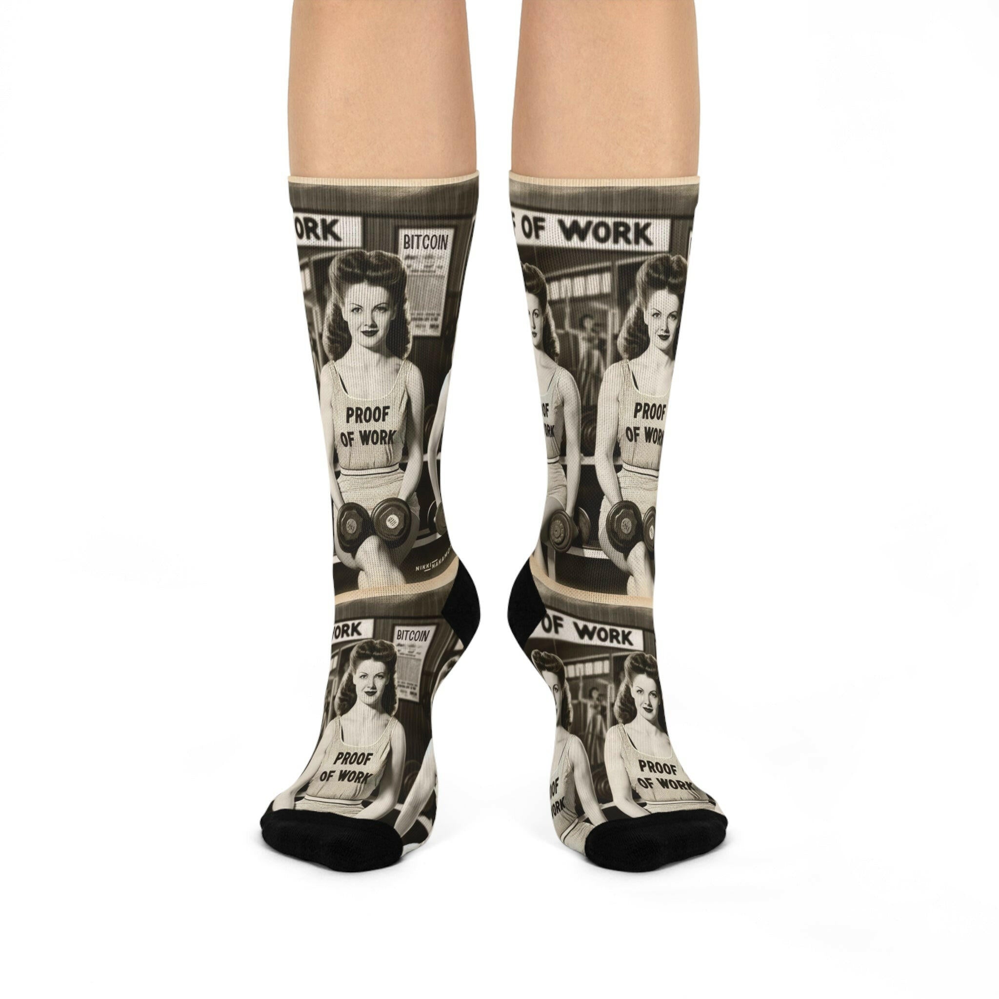 Bitcoin Socks / POW - Nikki Nakamoto - The Orange Habit