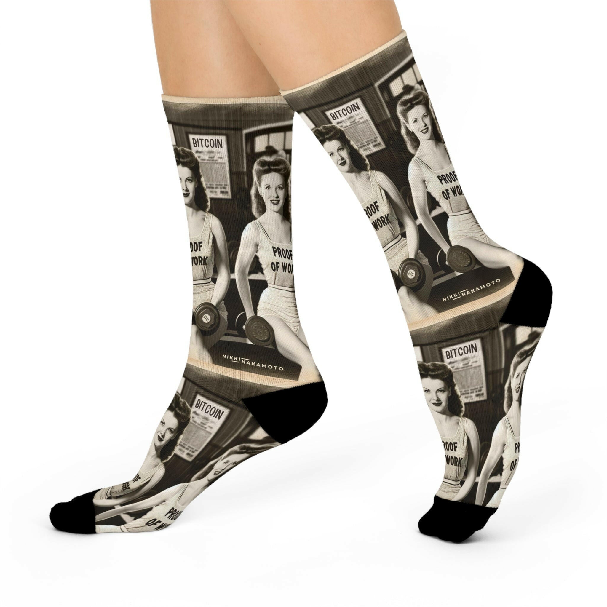 Bitcoin Socks / POW - Nikki Nakamoto - The Orange Habit