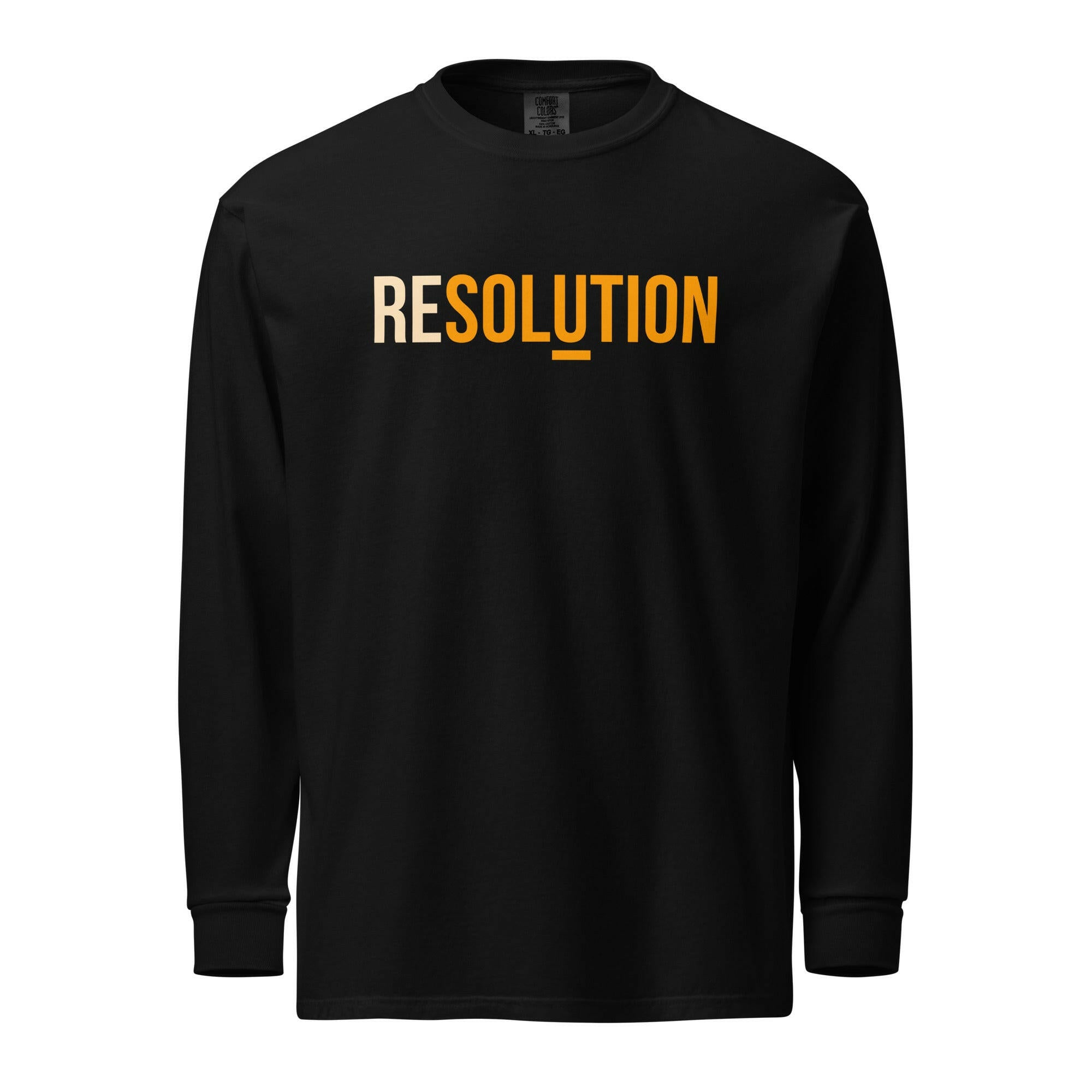 RESOLUTION / Long Sleeve T-shirt - SVRN_T - The Orange Habit