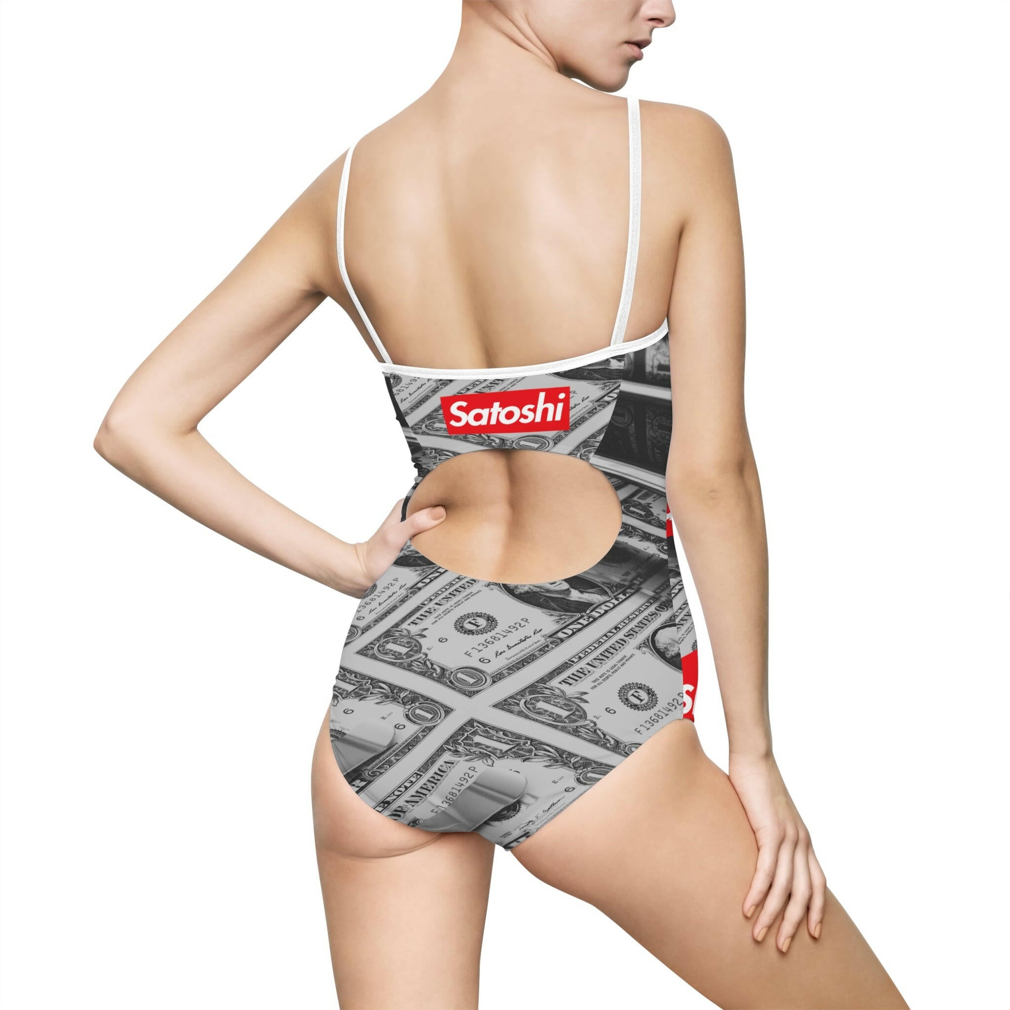 SATOSHI / Bitcoin Swimsuit - Nikki Nakamoto - The Orange Habit