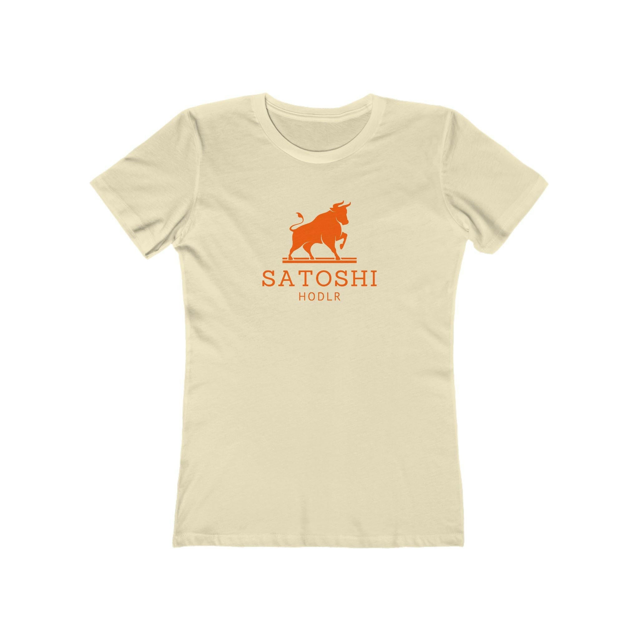 SATOSHI HODLR / Women’s Bitcoin Tee - Nikki Nakamoto - The Orange Habit