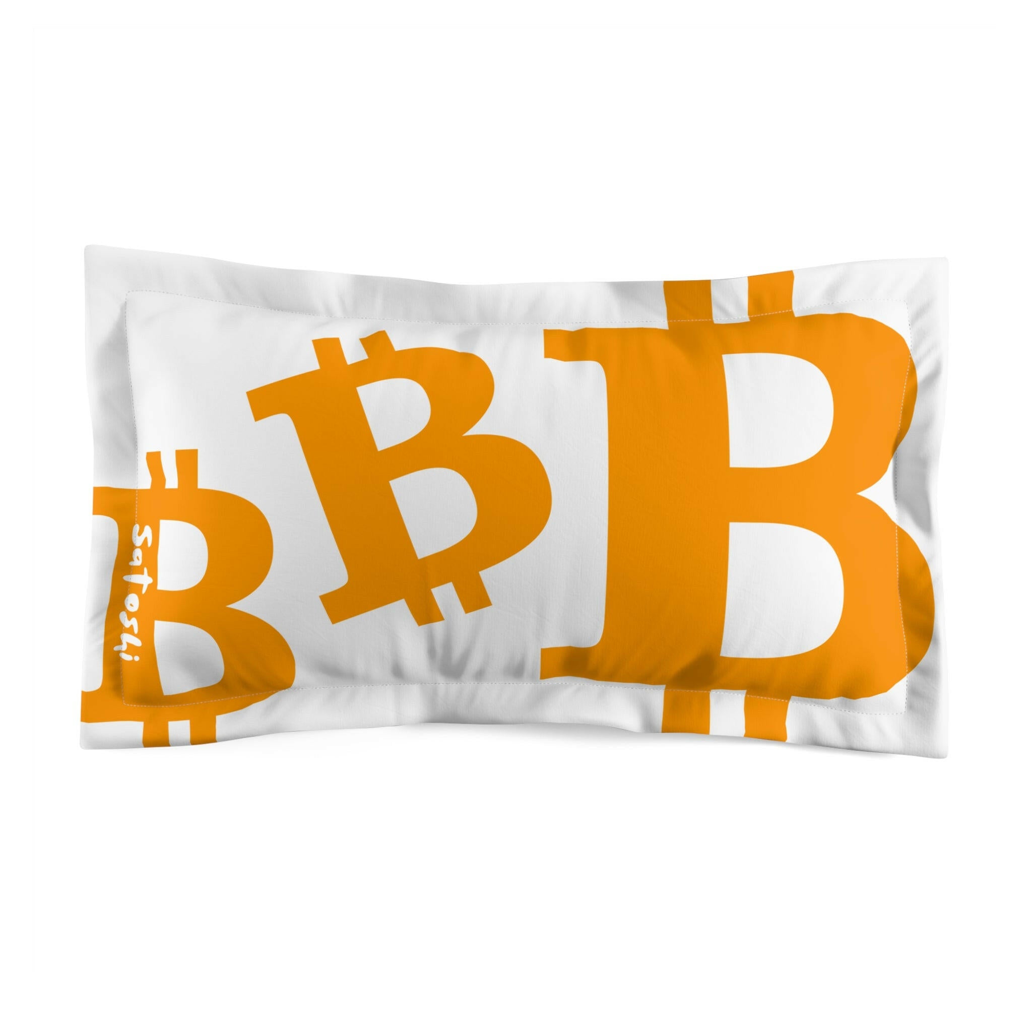 SATOSHI Matisse / Bitcoin Pillow Sham - Orange Habit Home - The Orange Habit