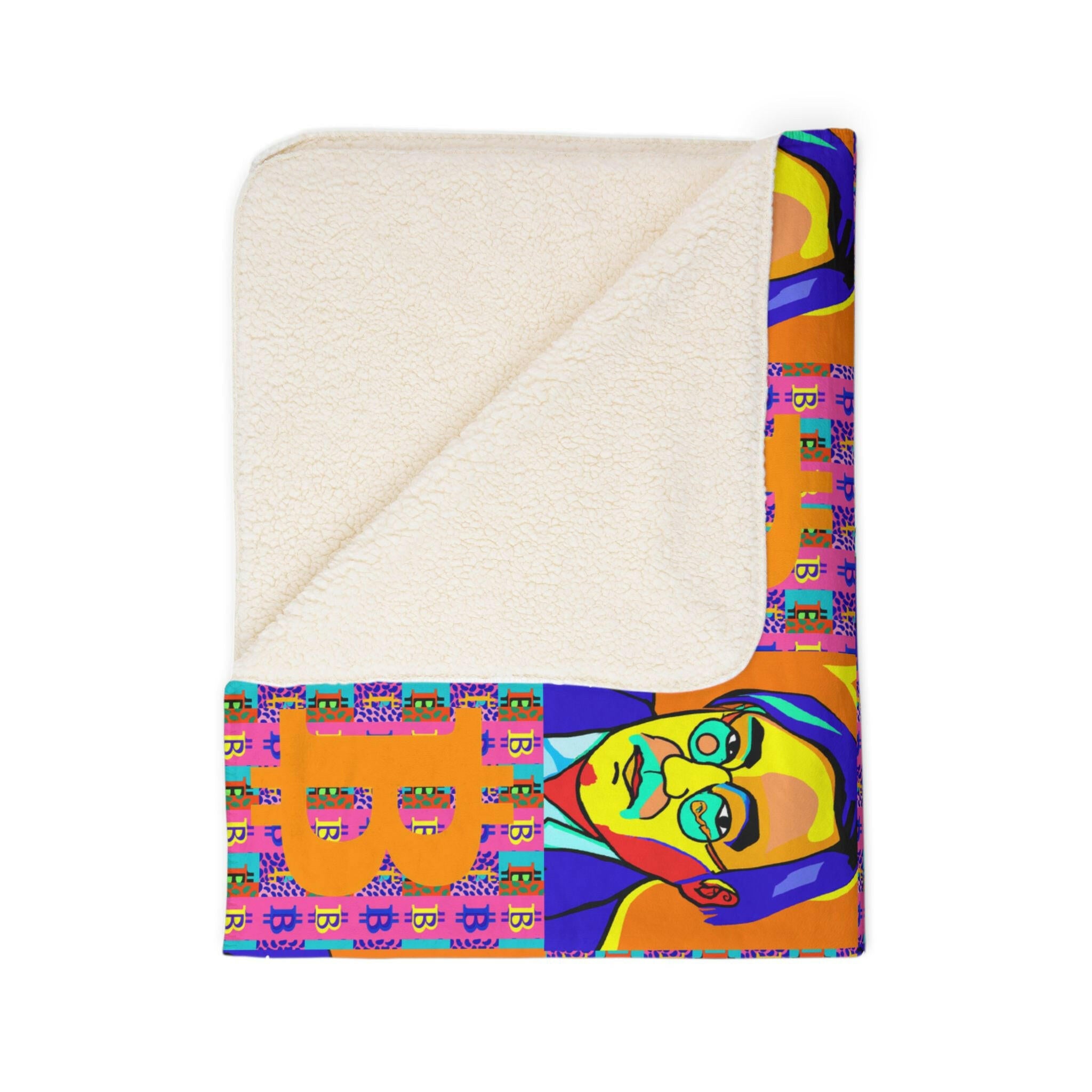 SATOSHI MATISSE / Sherpa Blanket - Orange Habit Home - The Orange Habit
