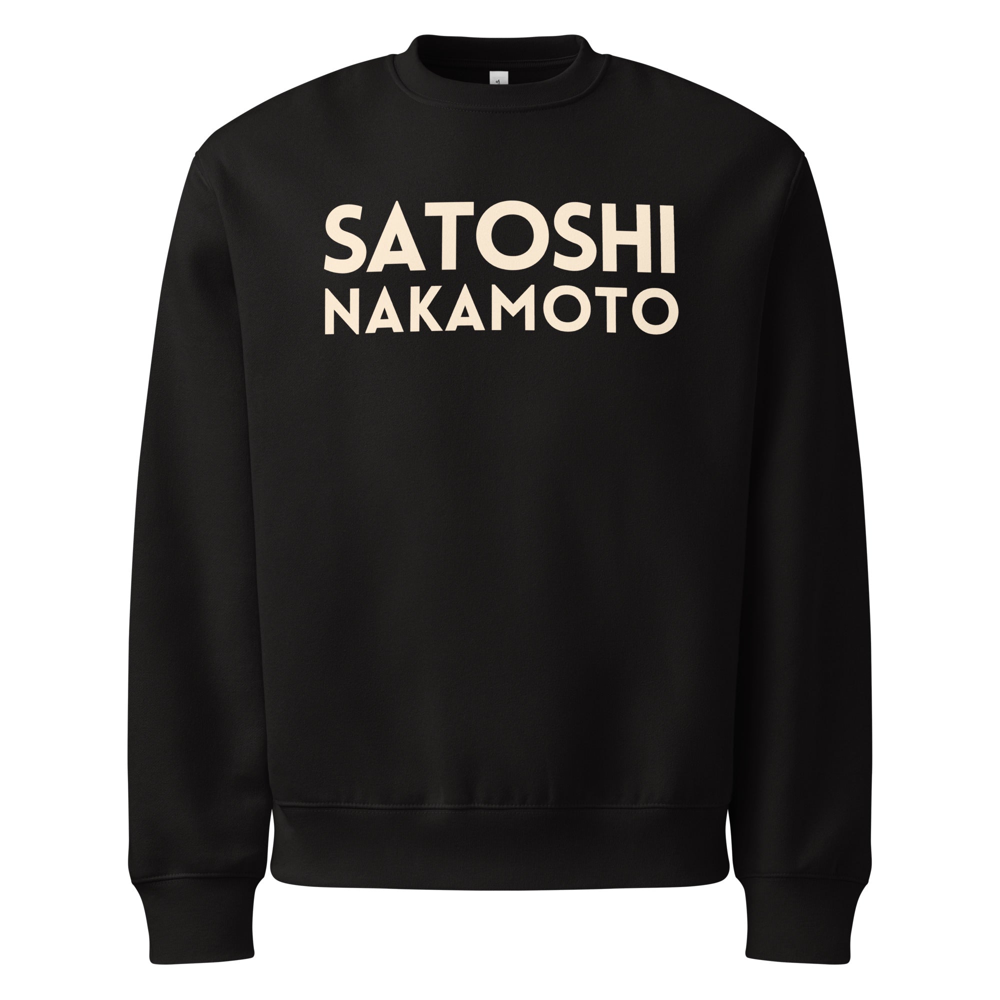 Oversized black Satoshi sweatshirt by SVRNT at The Orange Habit