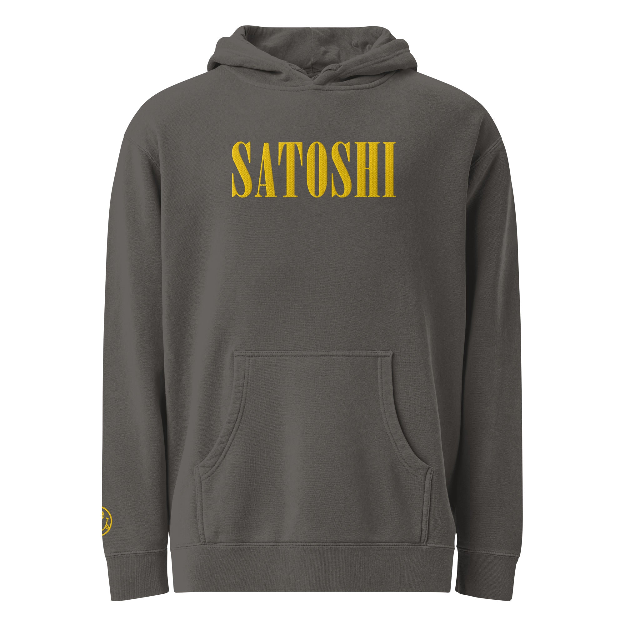 Satoshi Smiles Bitcoin Hoodie by SVRN_T at The Orange Habit