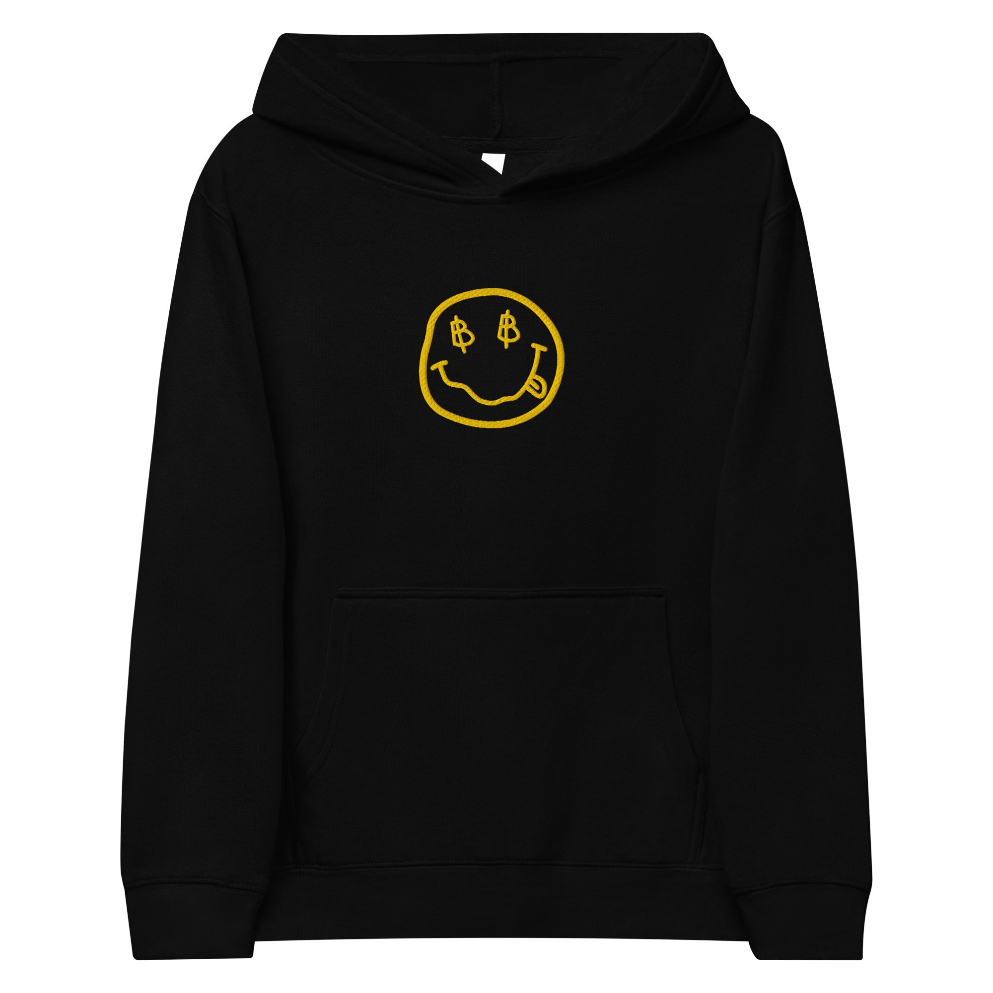 Satoshi Smiles kids' bitcoin hoodie by lil'B | The Orange Habit