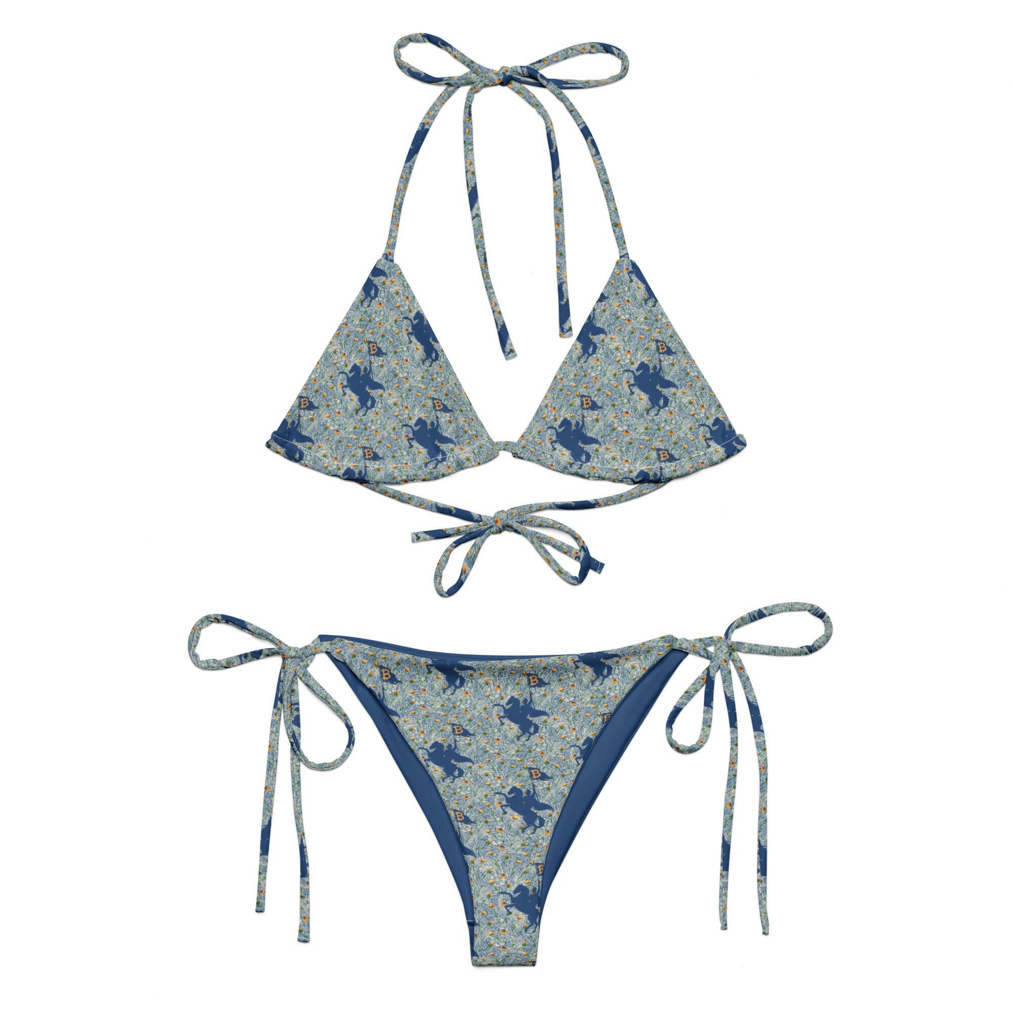 SOFT REVOLUTION Blue / Bitcoin Bikini - Nikki Nakamoto - The Orange Habit