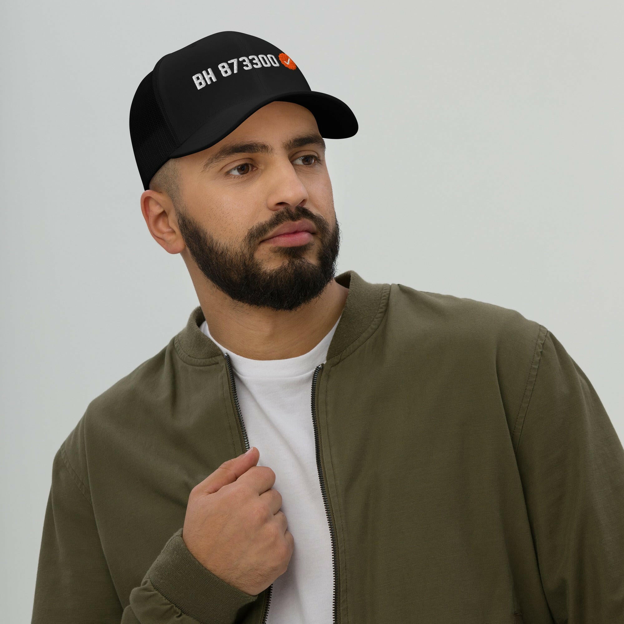 100K Verified BH / Bitcoin Trucker Cap - SVRN_T Hats - The Orange Habit
