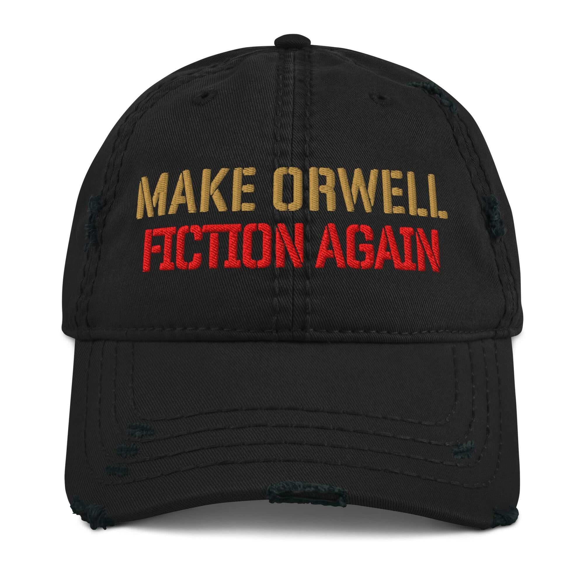 1984 / 'Make Orwell Fiction Again' Dad Hat - SVRN_T Hats - The Orange Habit