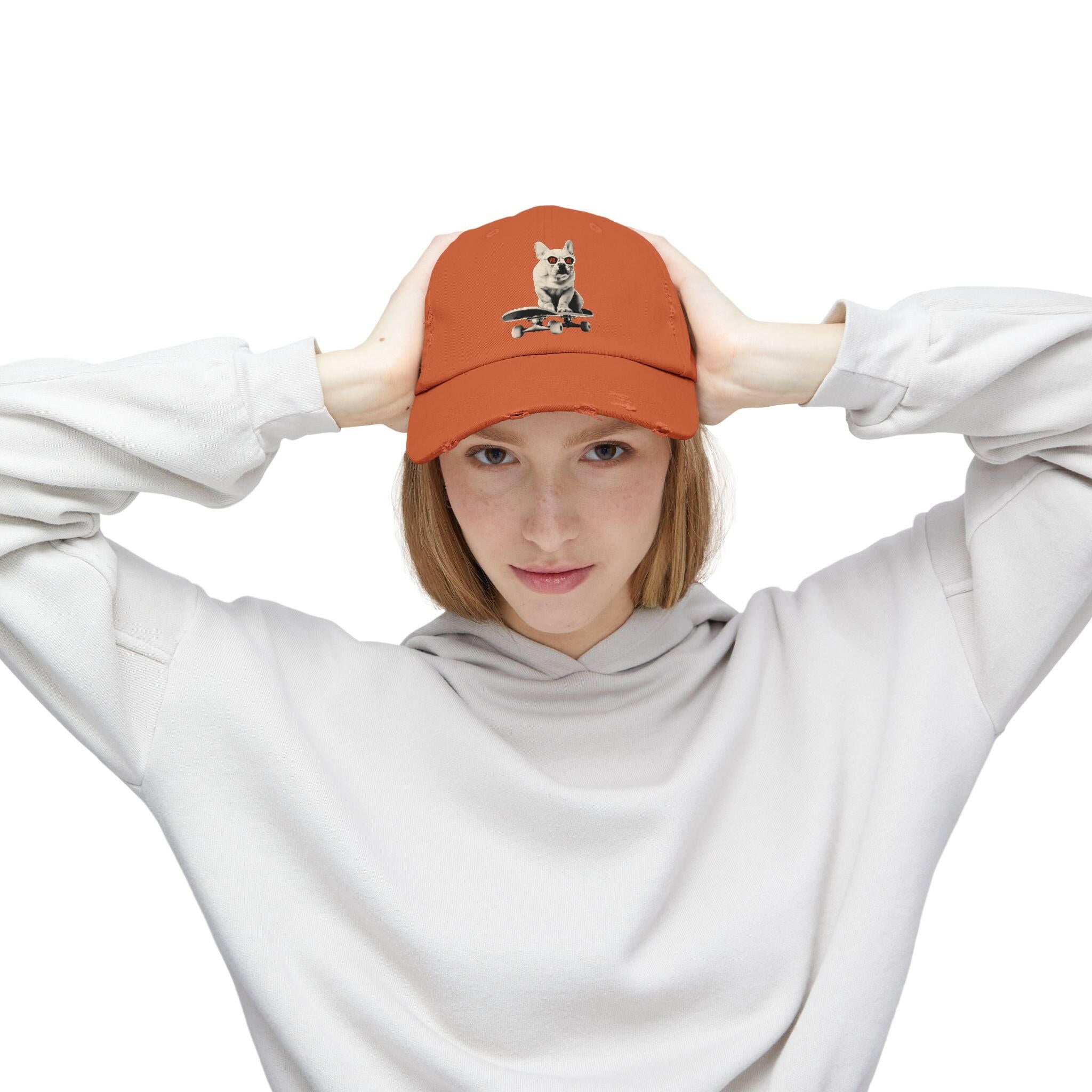 HODL Dog - Frenchie / Bitcoin Dad Hat - SVRN_T Hats - The Orange Habit