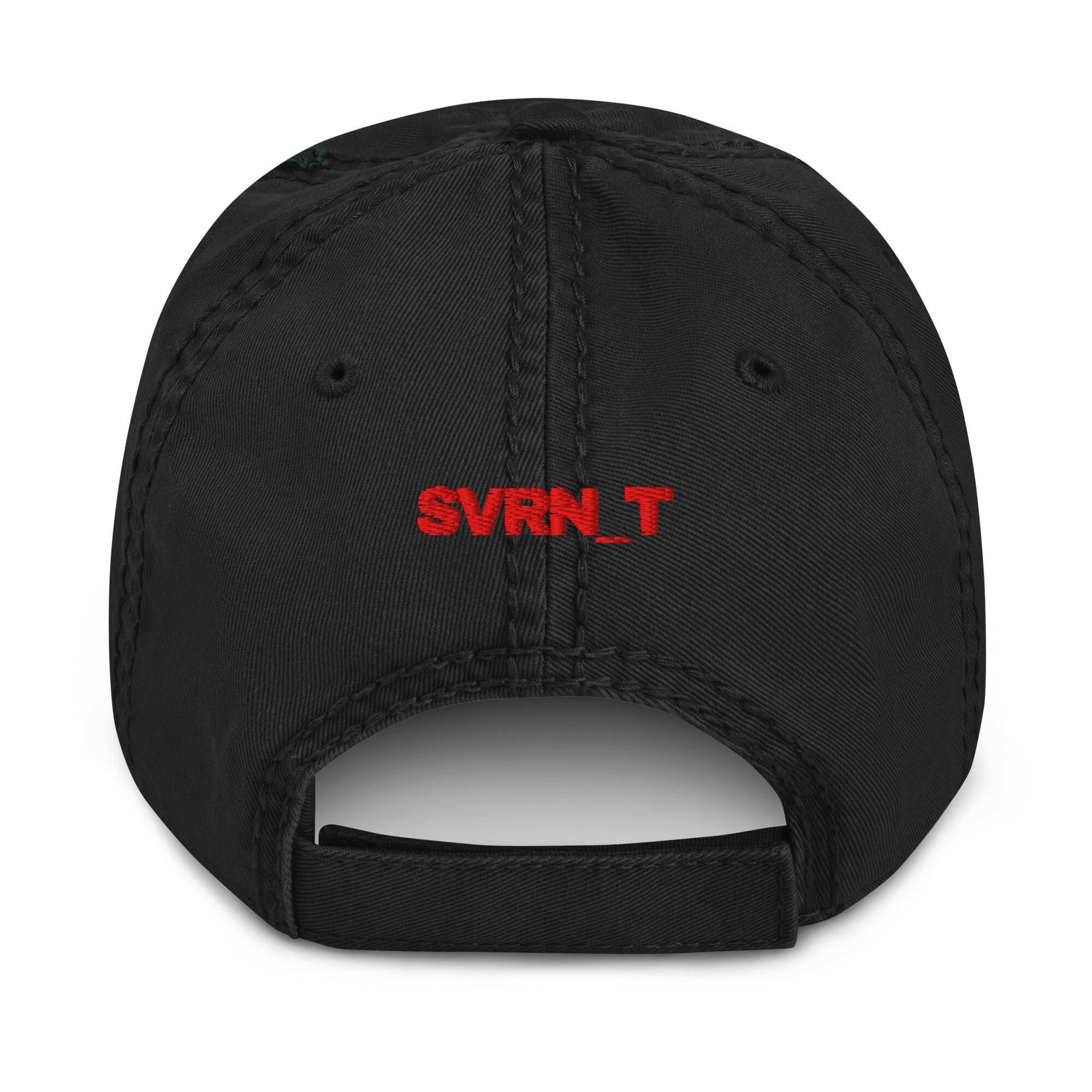 SATOSHI RED / Distressed Bitcoin Dad Hat - SVRN_T Hats - The Orange Habit