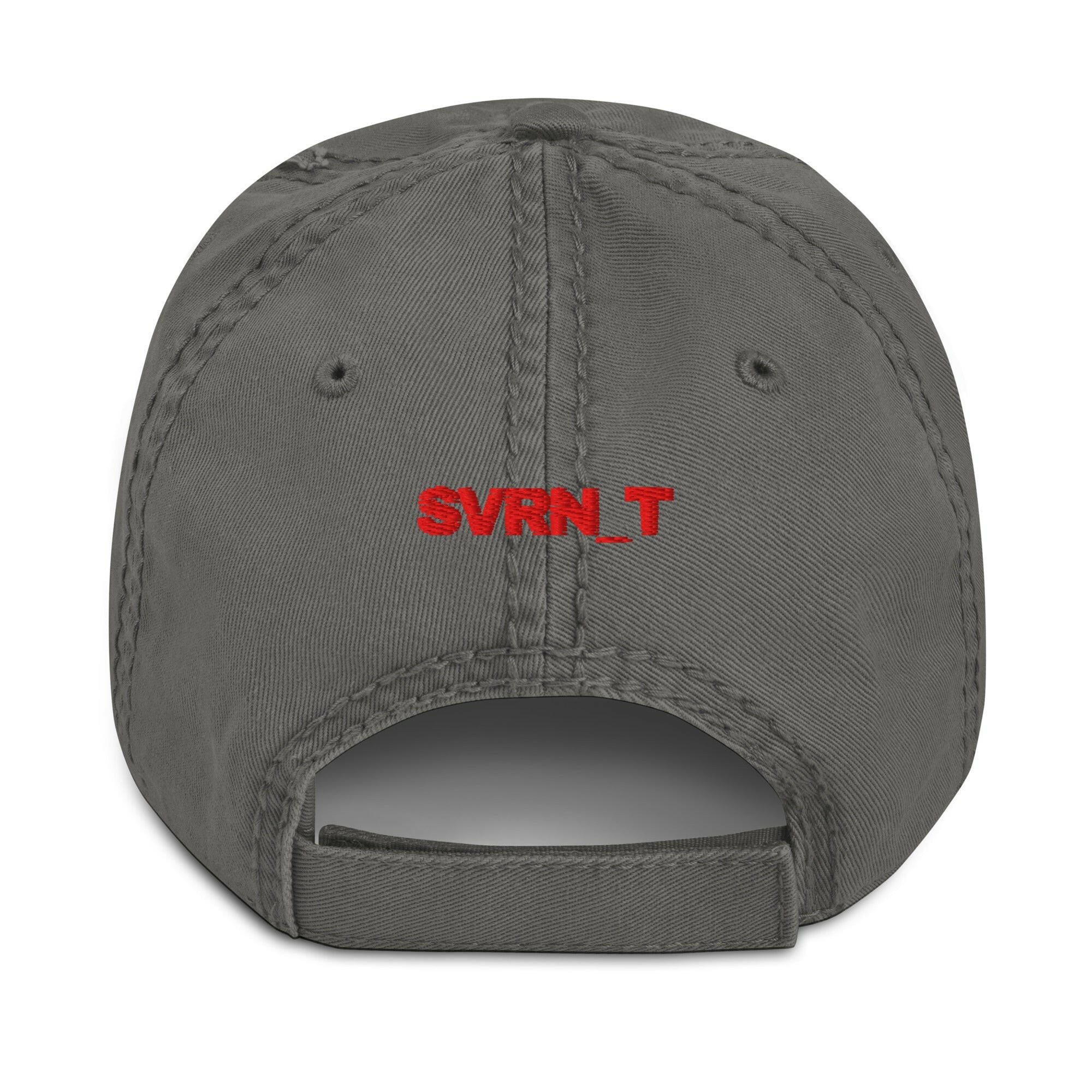 SATOSHI RED / Distressed Bitcoin Dad Hat - SVRN_T Hats - The Orange Habit