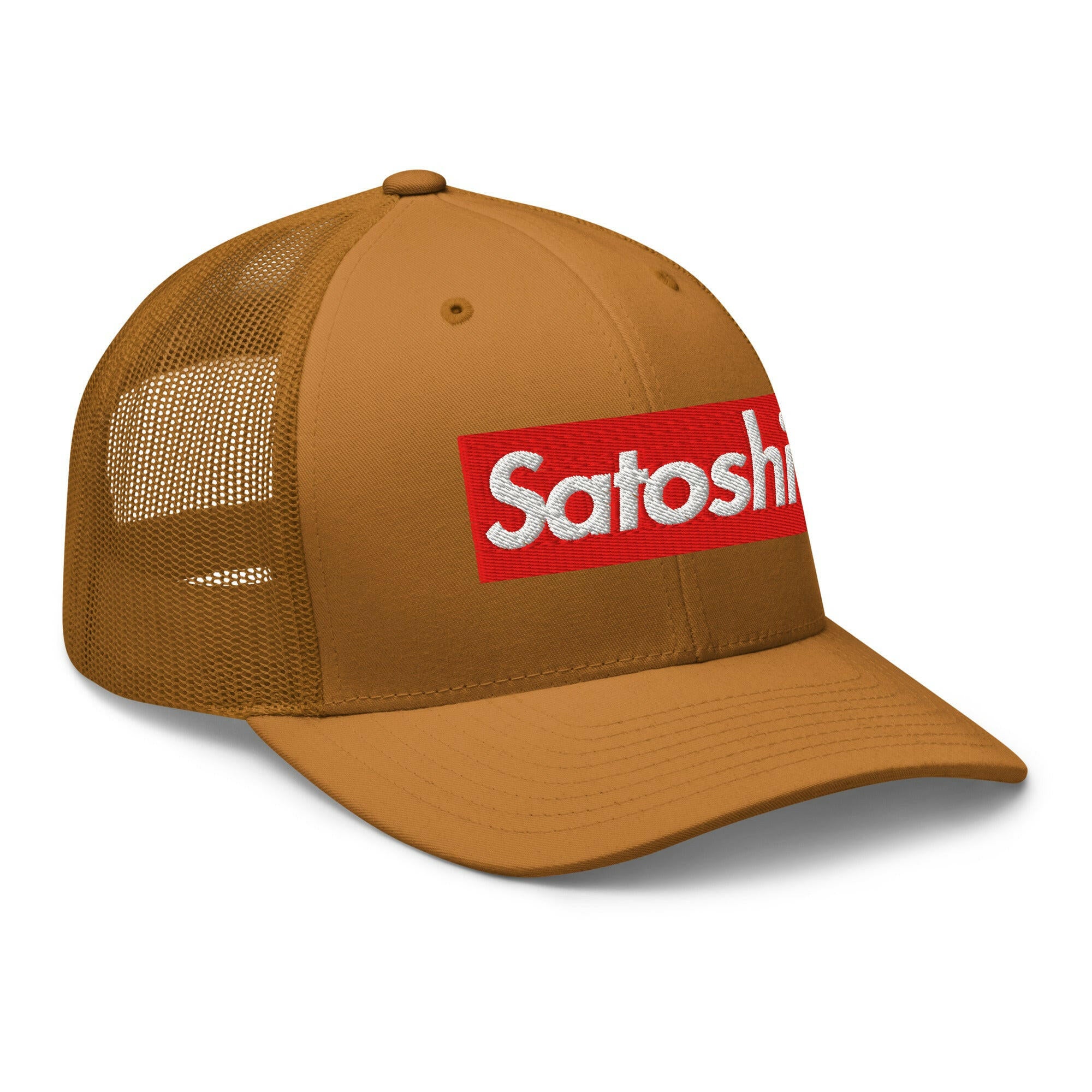 SATOSHI / Bitcoin Trucker Cap - SVRN_T Hats - The Orange Habit