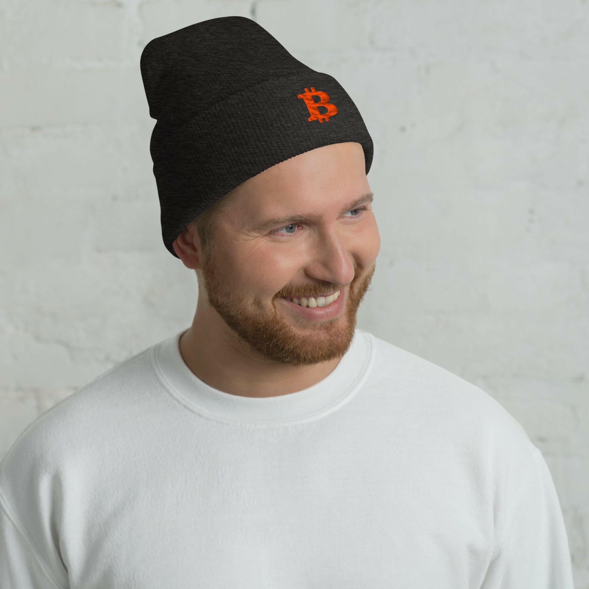 THE B / Bitcoin Beanie - SVRN_T Hats - The Orange Habit