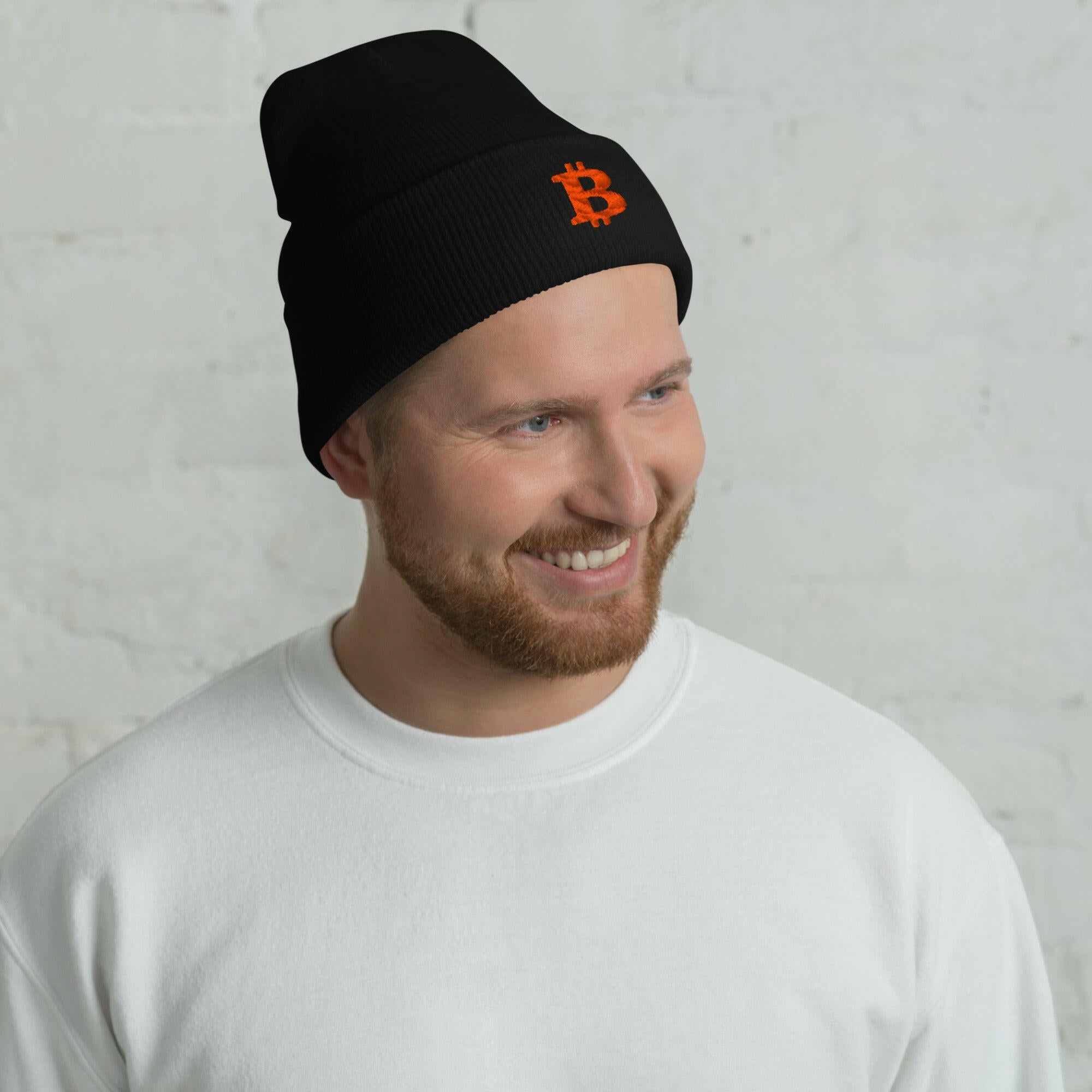 THE B / Bitcoin Beanie - SVRN_T Hats - The Orange Habit