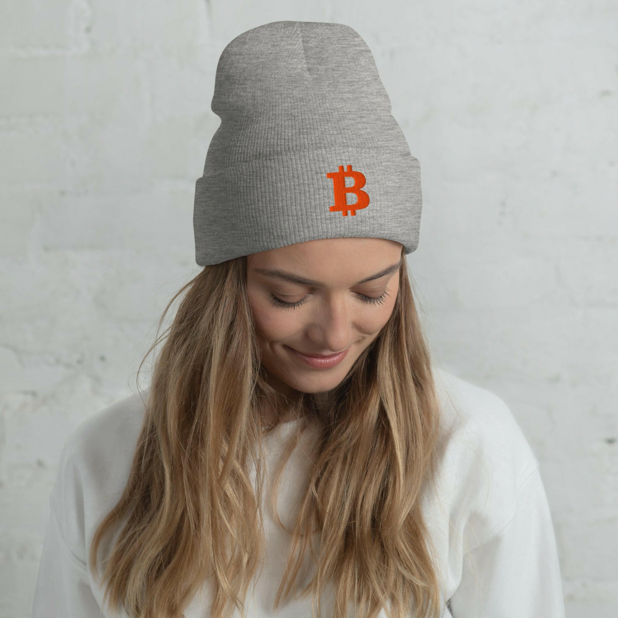 THE B / Bitcoin Beanie - SVRN_T Hats - The Orange Habit