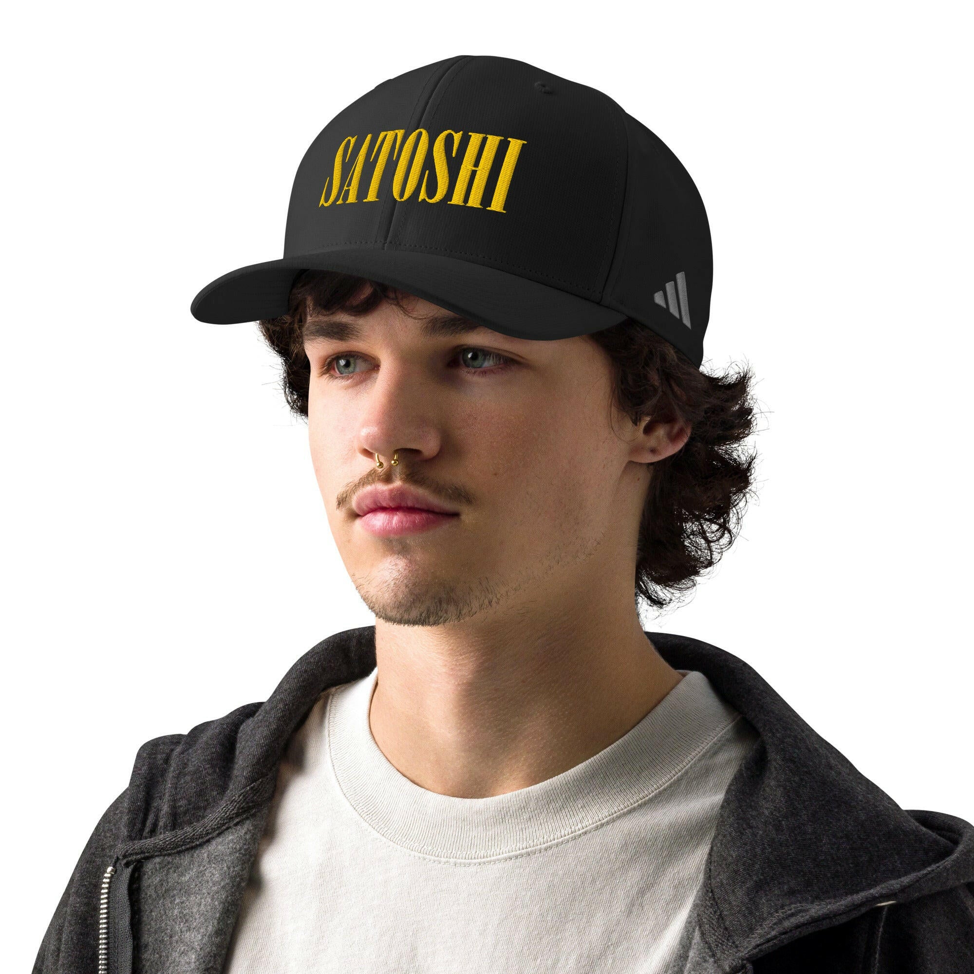 Satoshi Smiles / Adidas Bitcoin Hat - SVRN_T Hats - The Orange Habit