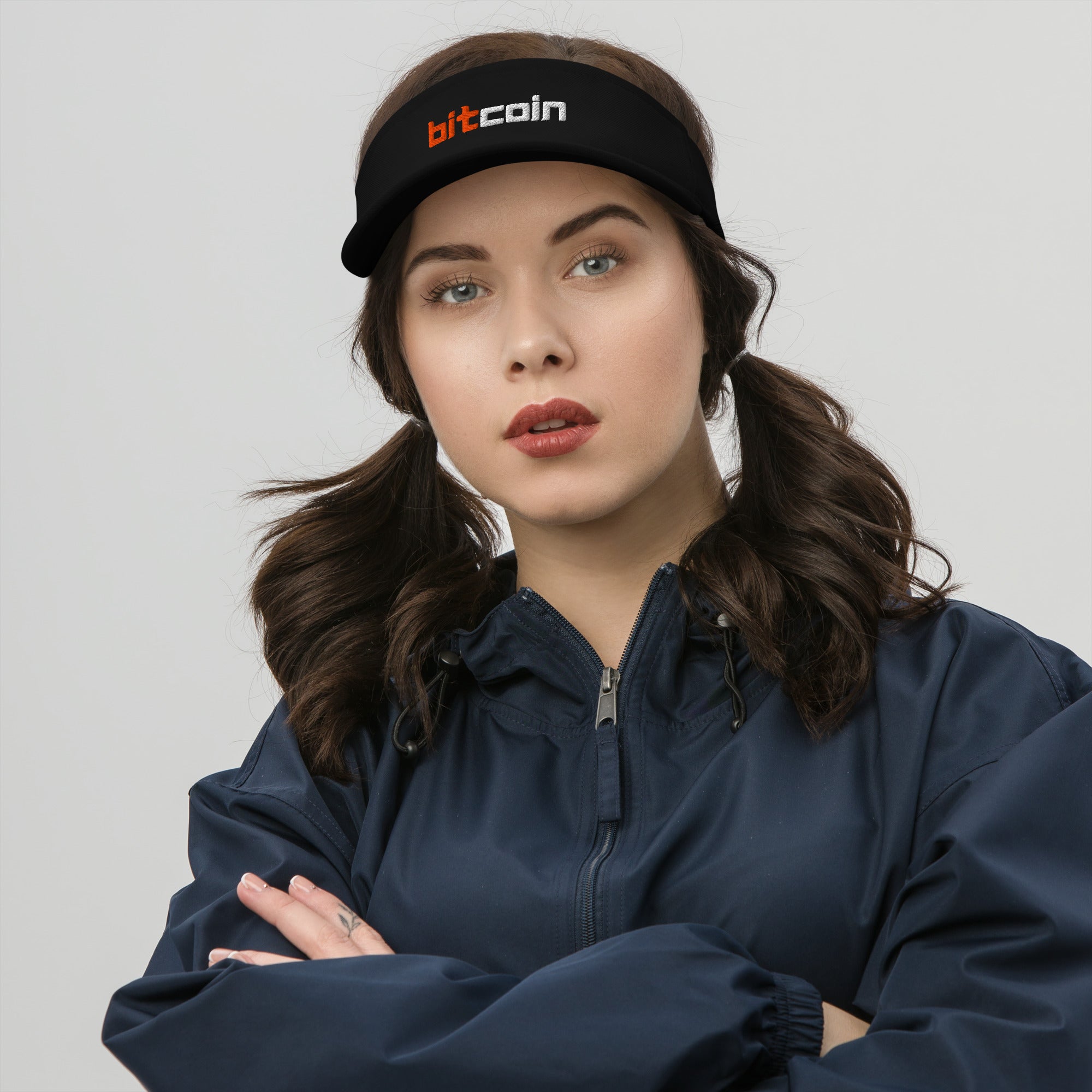 Bitcoin / Visor - SVRN_T Hats - The Orange Habit