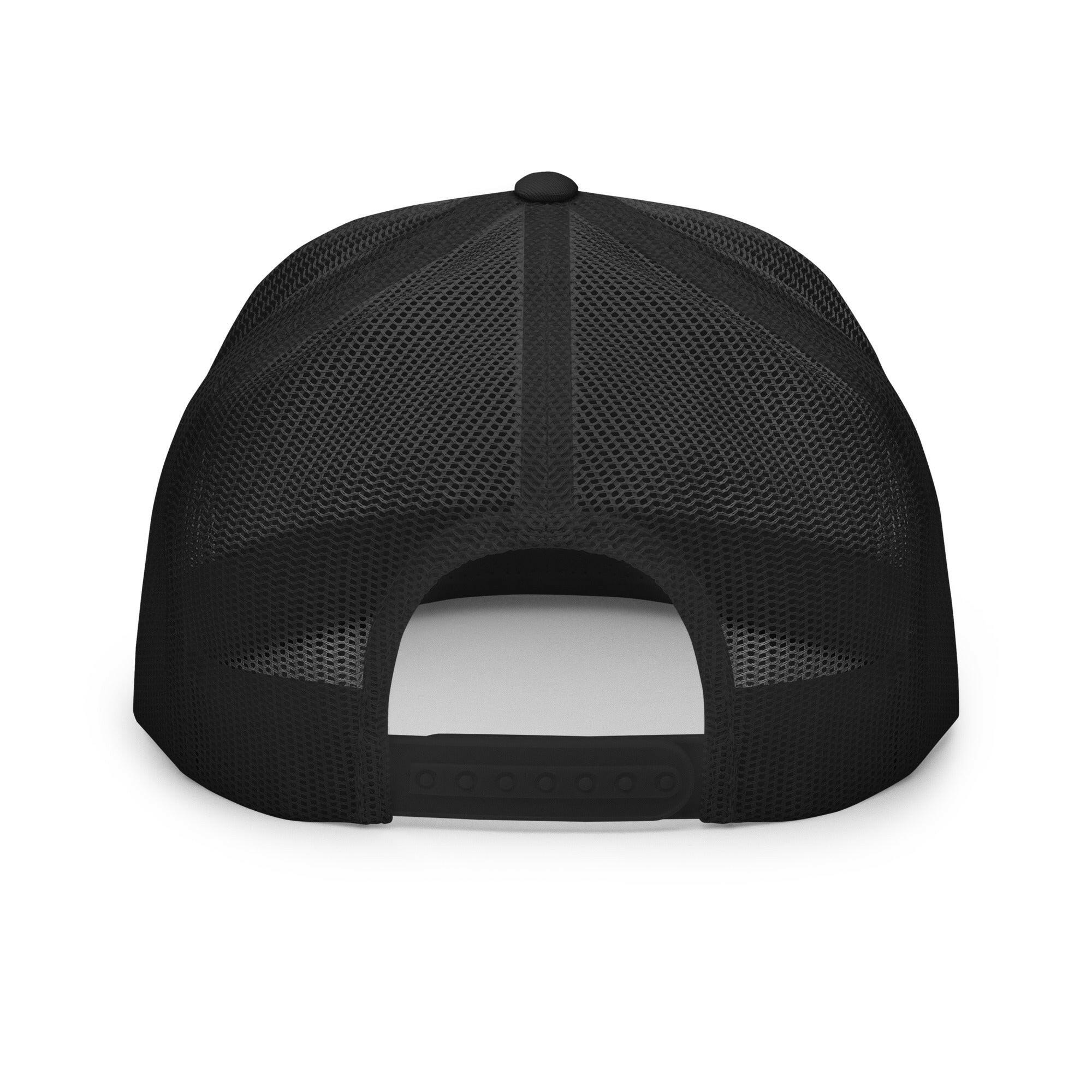 DARK MAGA / Black and Silver Trucker Cap - SVRN_T Hats - The Orange Habit
