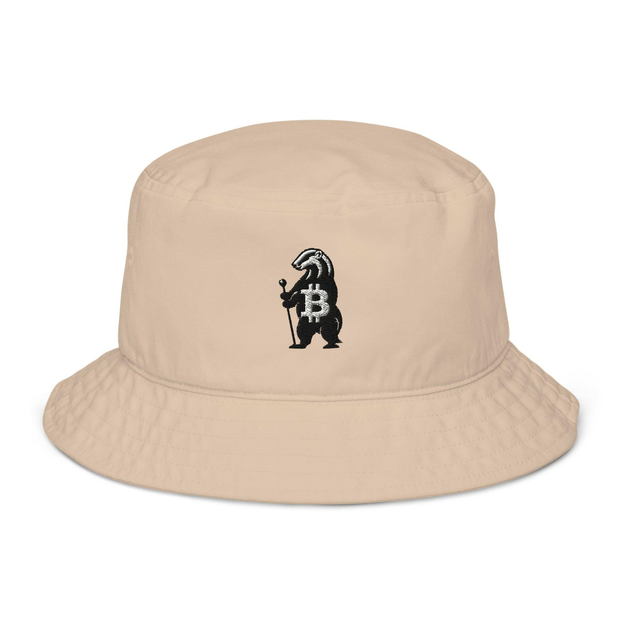 HONEY BADGER / Organic Bitcoin Bucket Hat - SVRN_T Hats - The Orange Habit