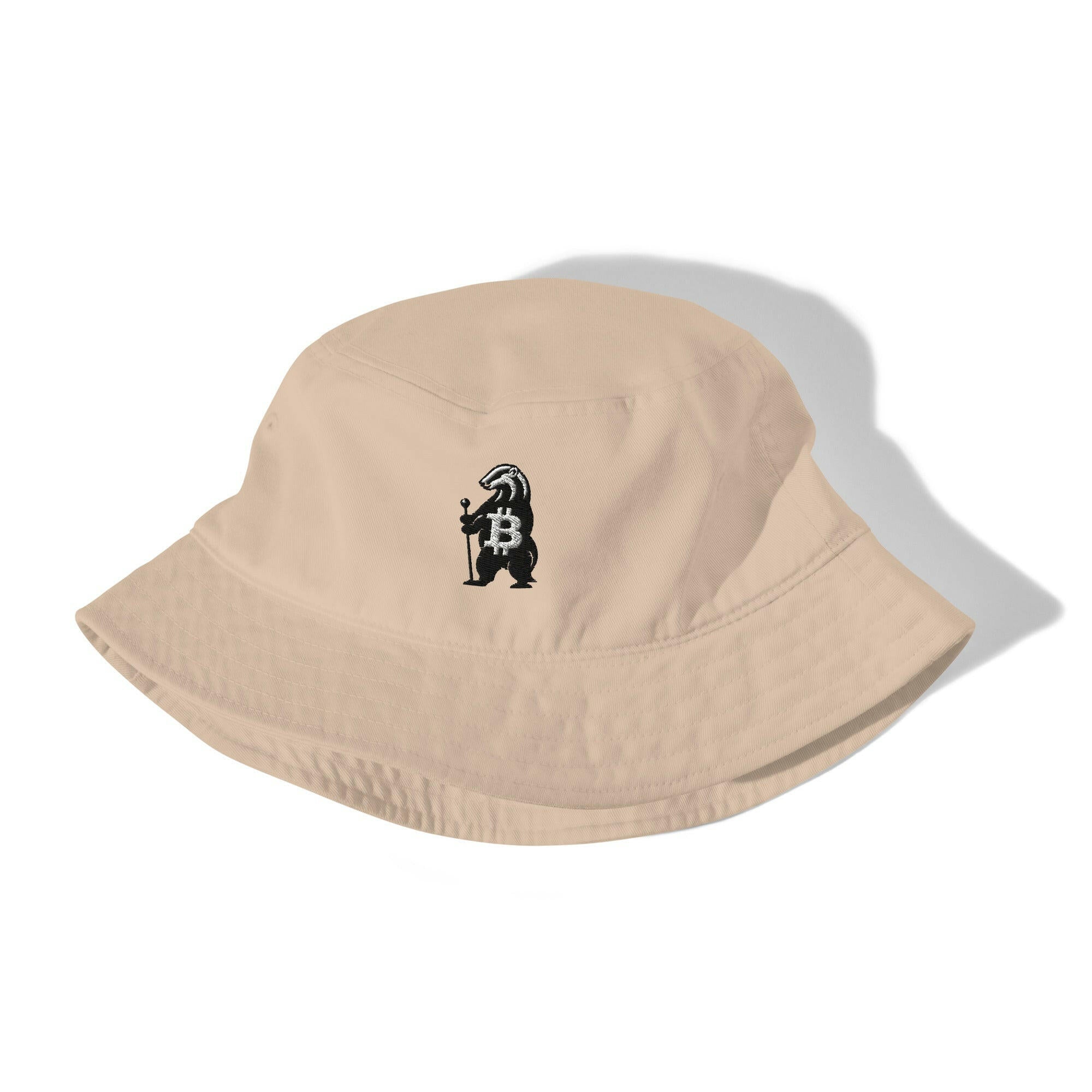 HONEY BADGER / Organic Bitcoin Bucket Hat - SVRN_T Hats - The Orange Habit